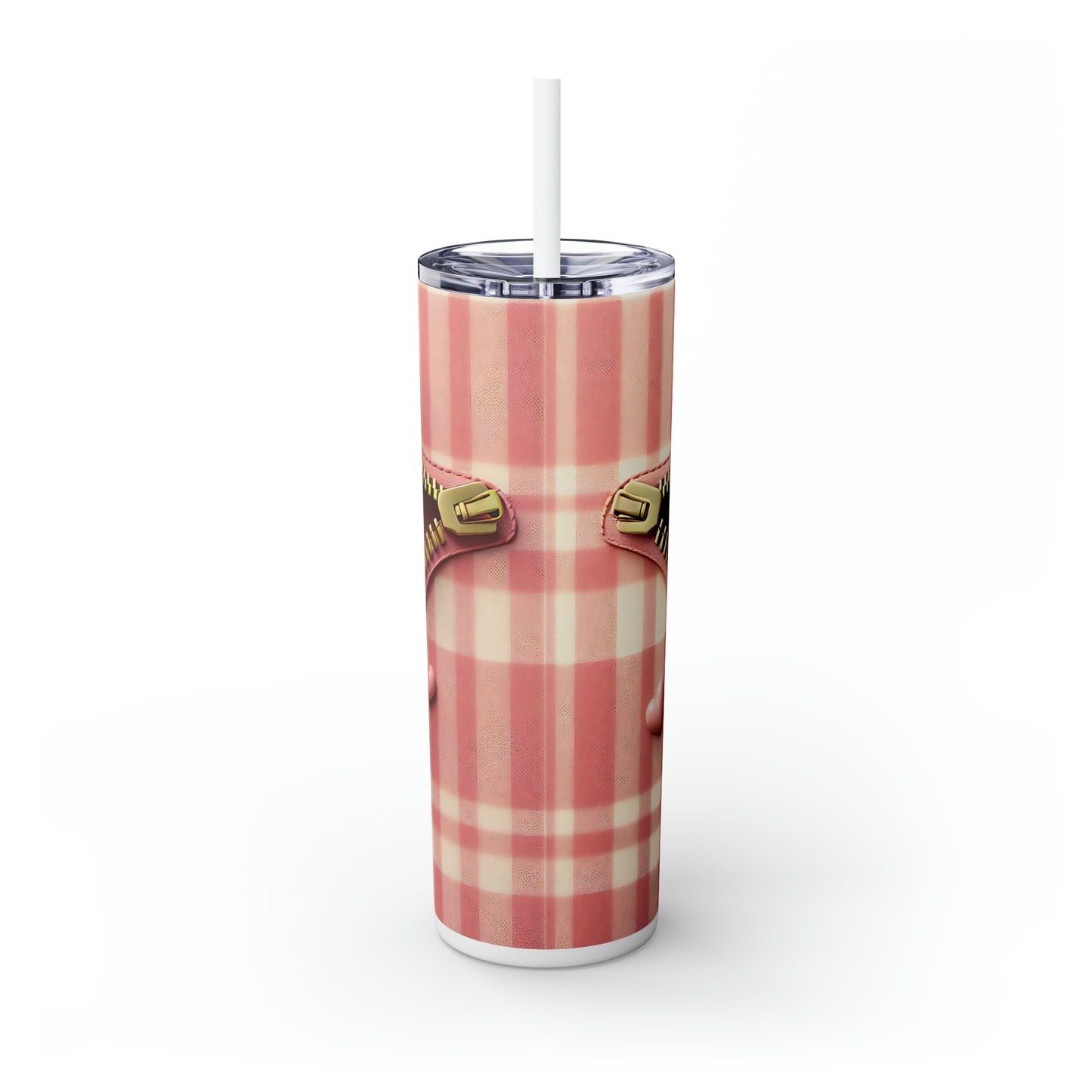 Skinny Tumbler with Straw, 20oz, Cat, Valentines Day, awd-937