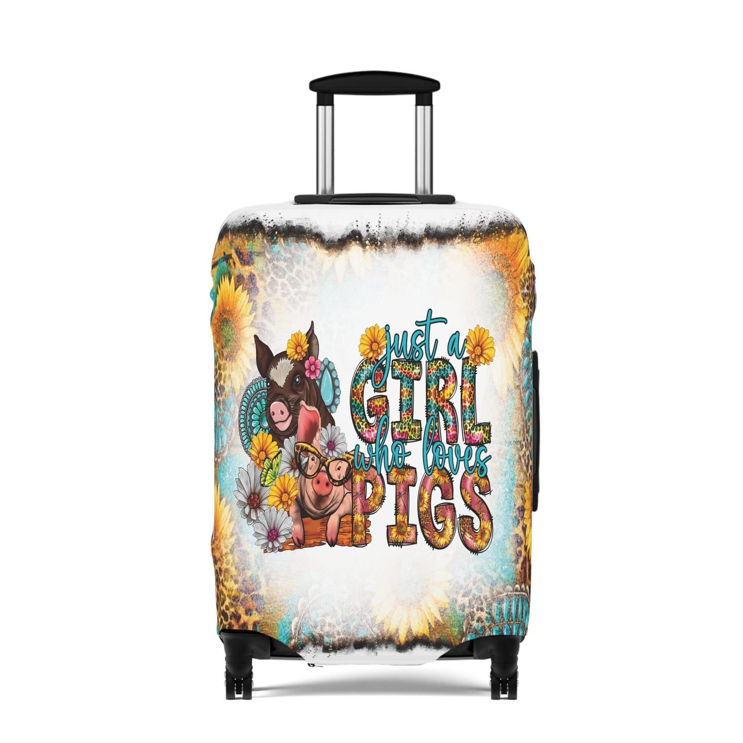 Luggage Cover, Country and Western, Just a Girl who Loves Pigs, awd-1024