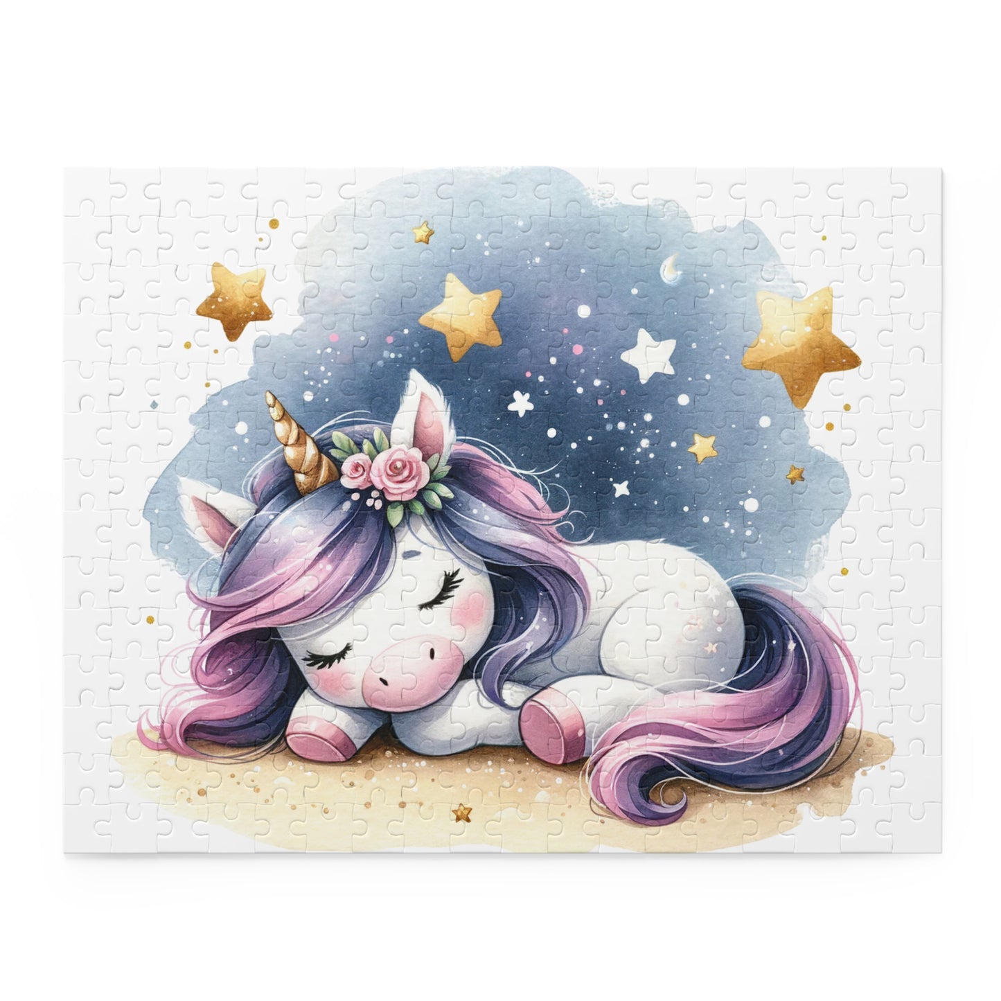 Personalised/Non-Personalised Puzzle, Unicorn (120, 252, 500-Piece)