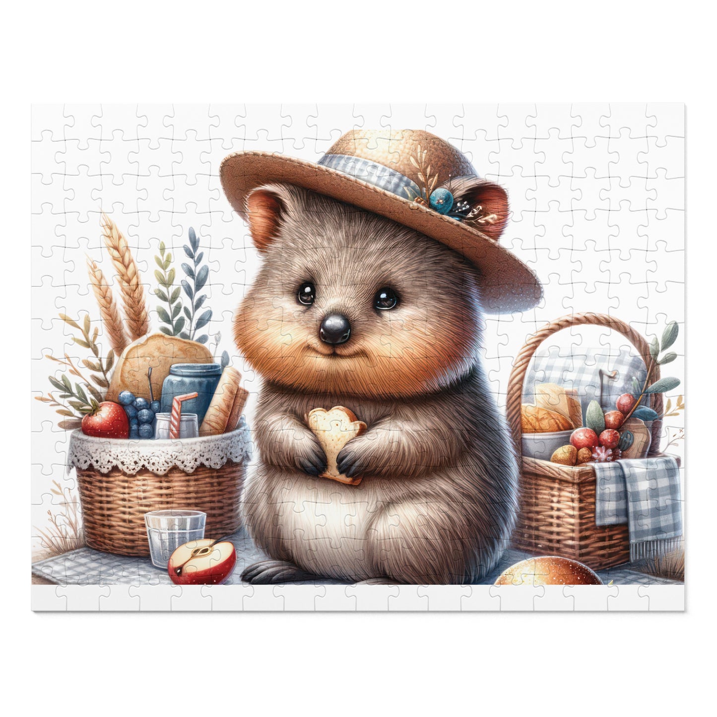 Jigsaw Puzzle in Tin, Australian Animals, Quokka, Personalised/Non-Personalised awd-1329 (30, 110, 252, 500,1000-Piece)