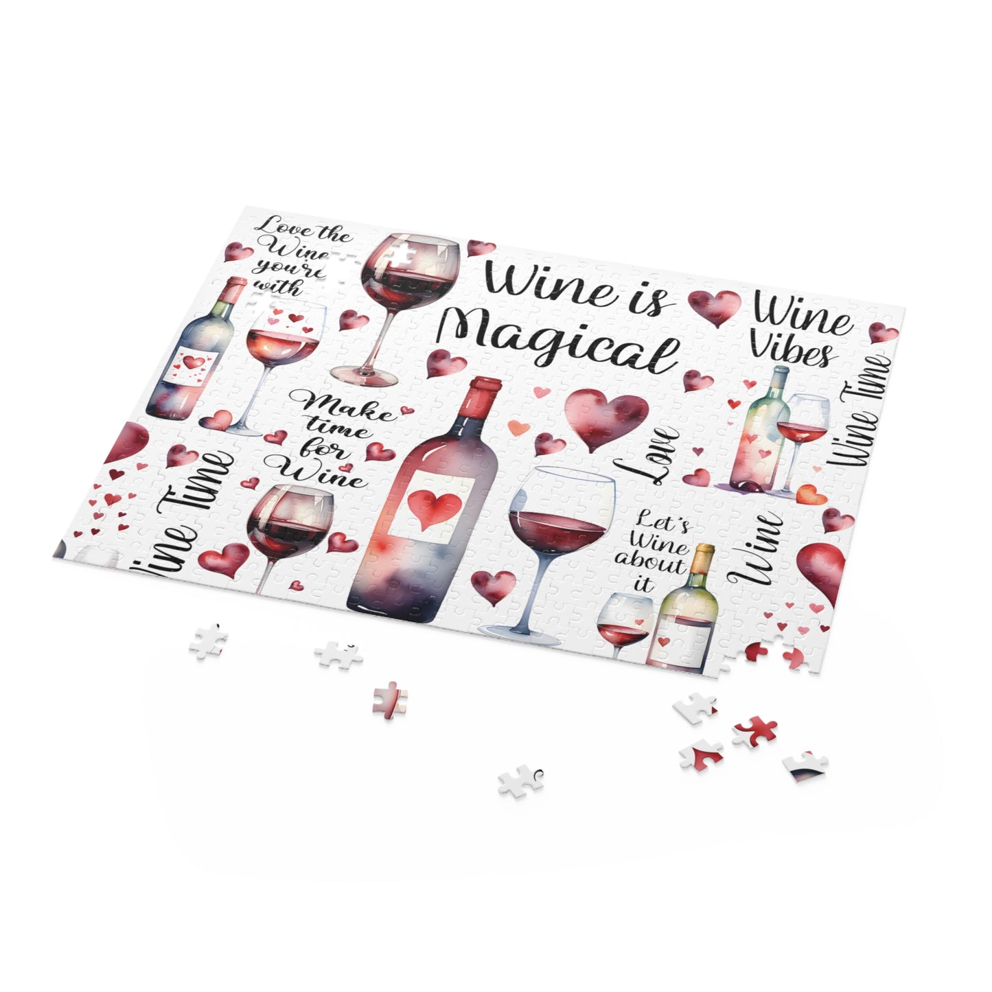 Personalised/Non-Personalised Puzzle, Wine Is Magical (120, 252, 500-Piece)