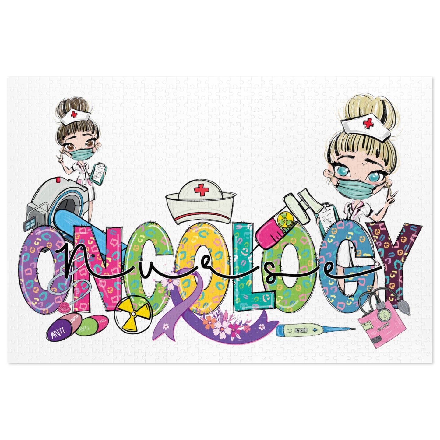 Jigsaw Puzzle, Oncology Nurse, Personalised/Non-Personalised (30, 110, 252, 500,1000-Piece)