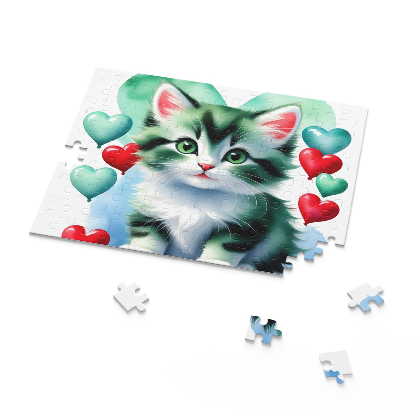 Personalised/Non-Personalised Puzzle, Cat (120, 252, 500-Piece)