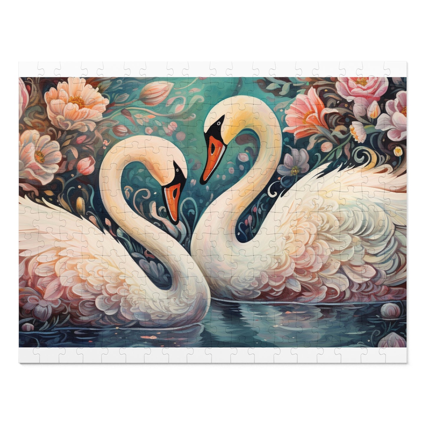 Jigsaw Puzzle, Swan, Personalised/Non-Personalised (30, 110, 252, 500,1000-Piece)