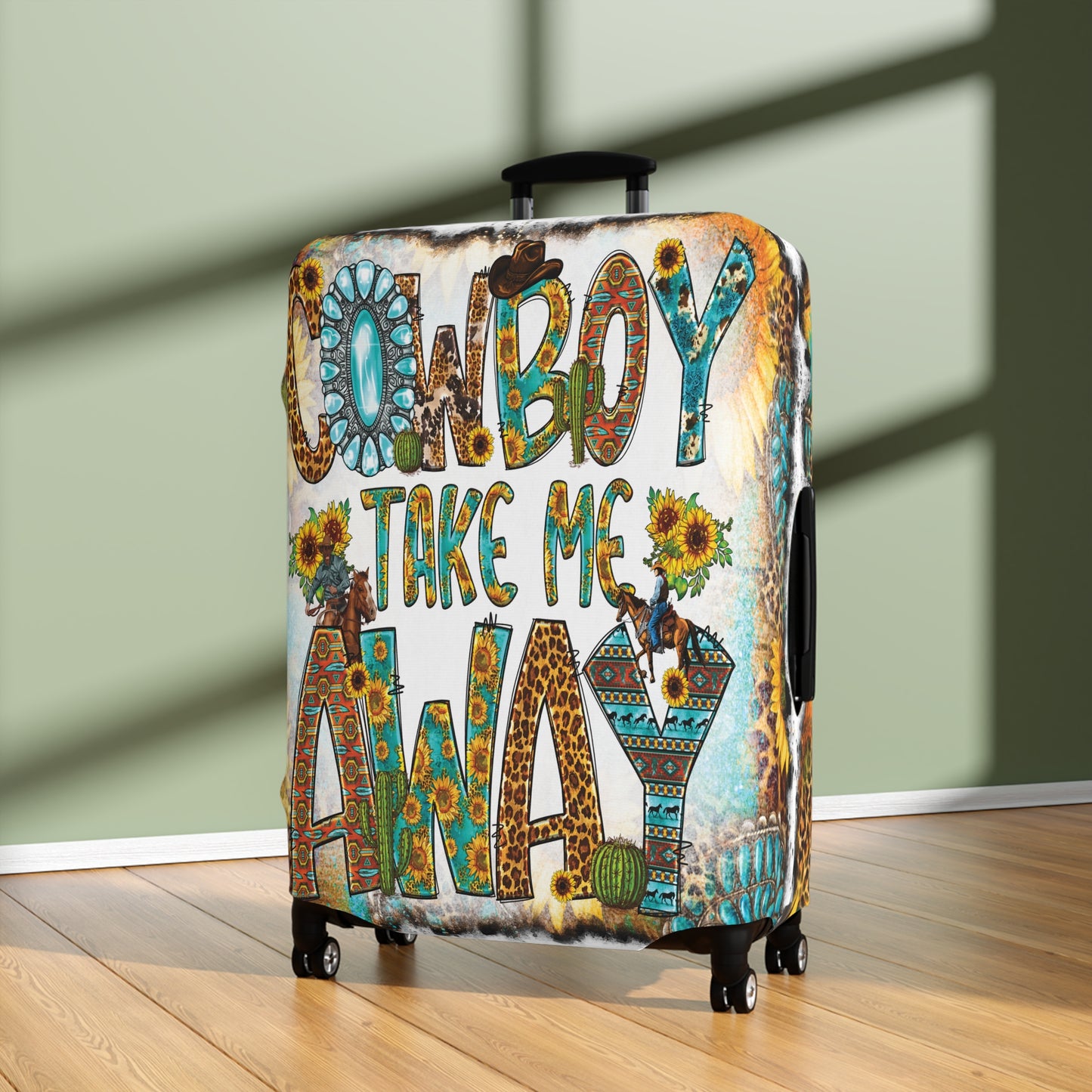 Luggage Cover, Country and Western, Cowboy Take me Away, awd-1026