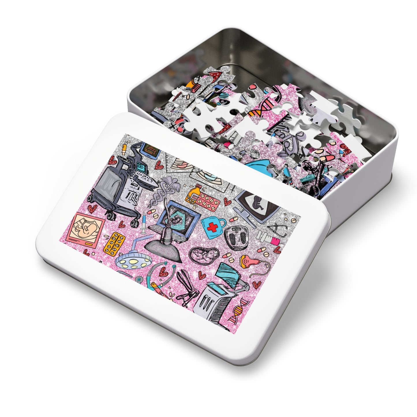 Jigsaw Puzzle, Ultrasound Tech, Personalised/Non-Personalised (30, 110, 252, 500,1000-Piece)