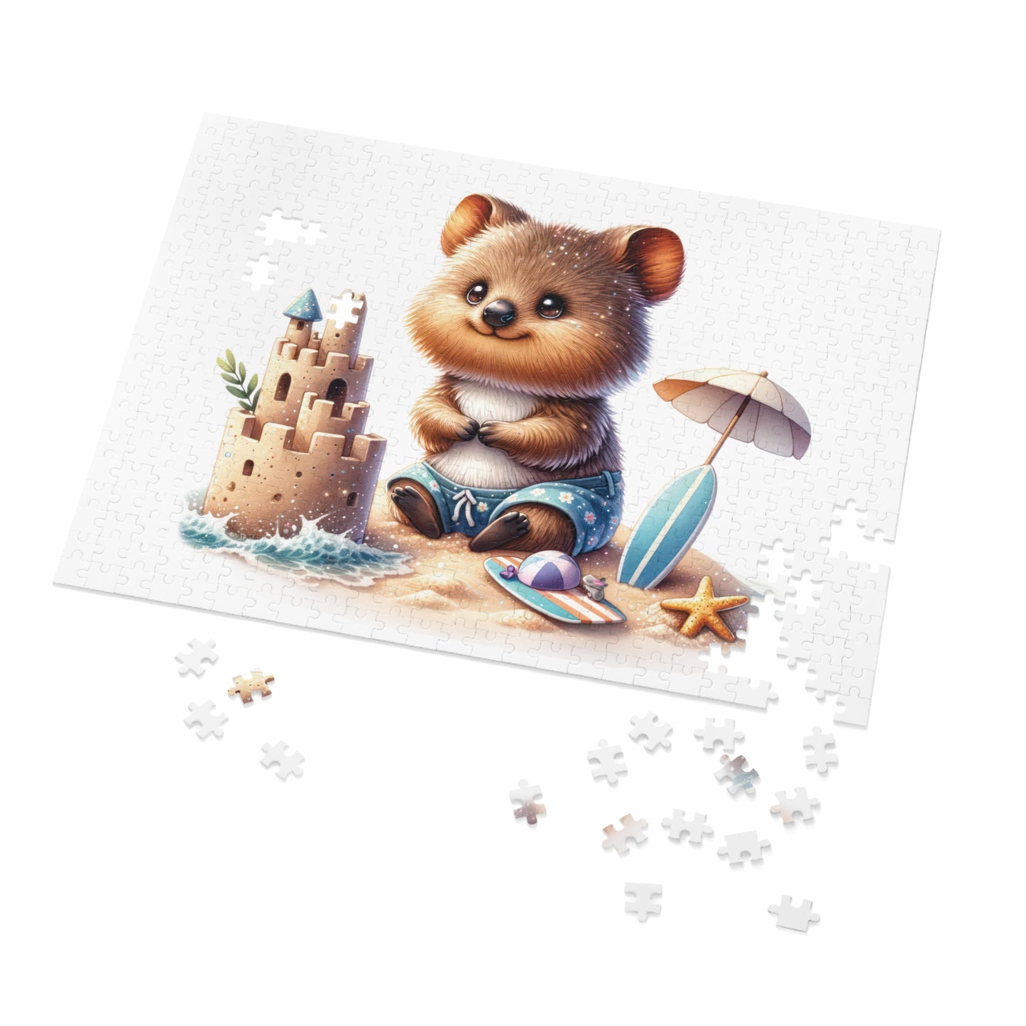 Jigsaw Puzzle in Tin, Australian Animals, Quokka, Personalised/Non-Personalised, awd-1324 (30, 110, 252, 500,1000-Piece)