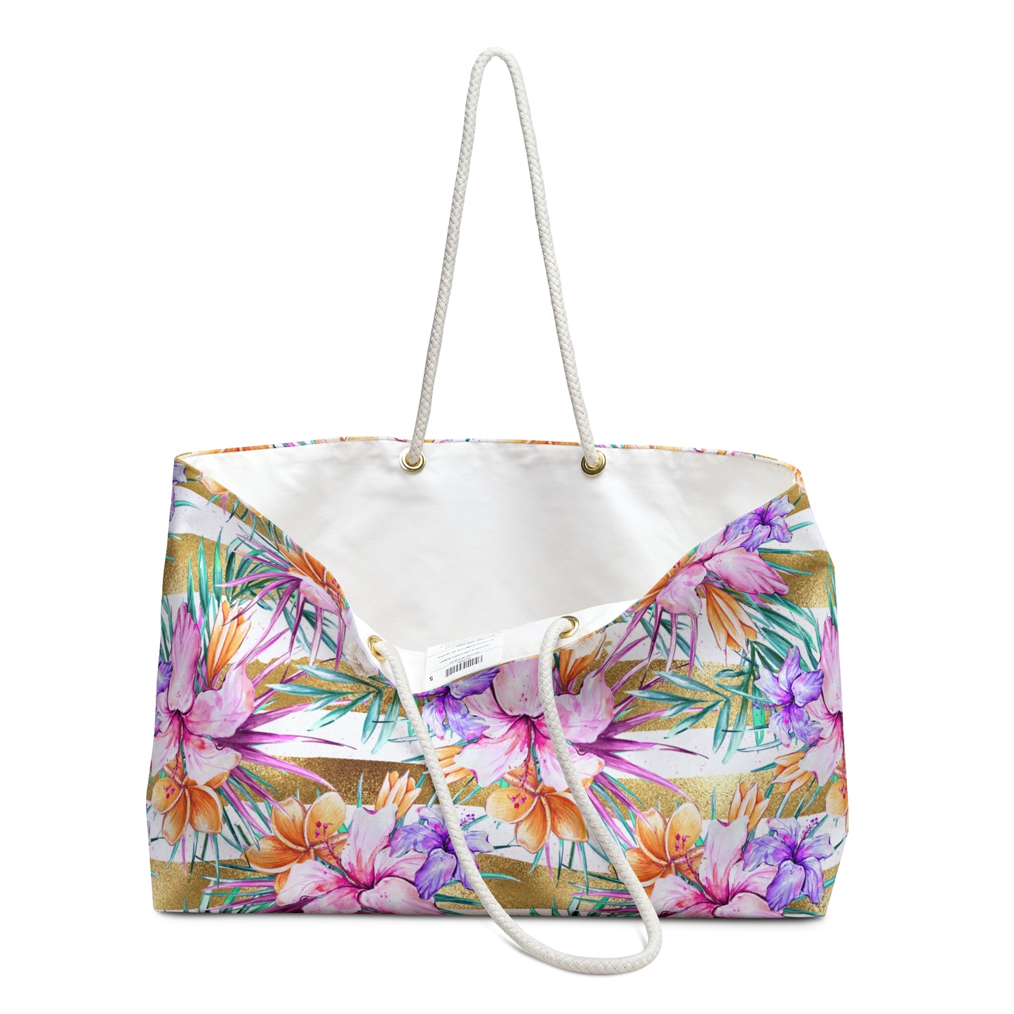 Weekender Bag, Summer Floral, Large Weekender Bag, Beach Bag, Book Bag