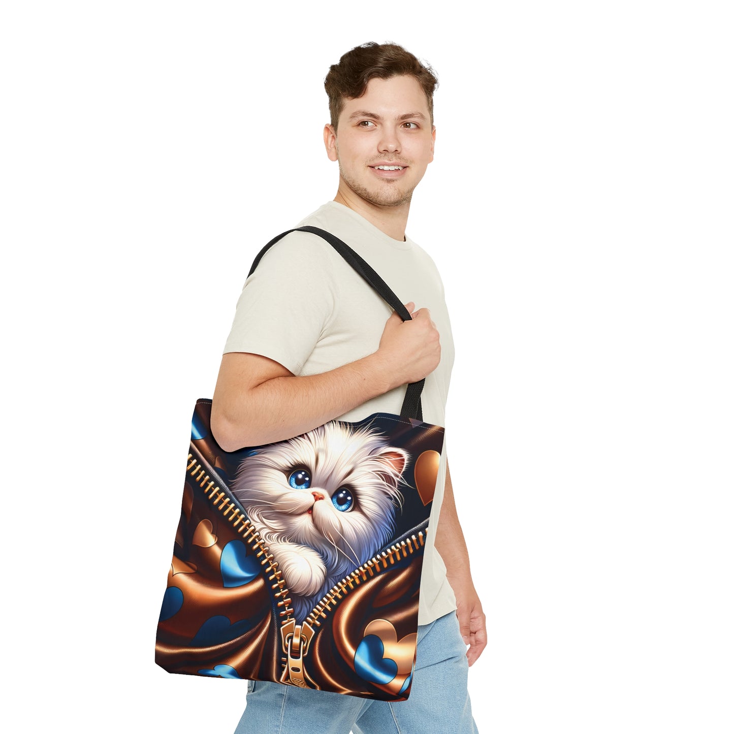 Tote Bag, Cat, Personalised/Non-Personalised Tote bag