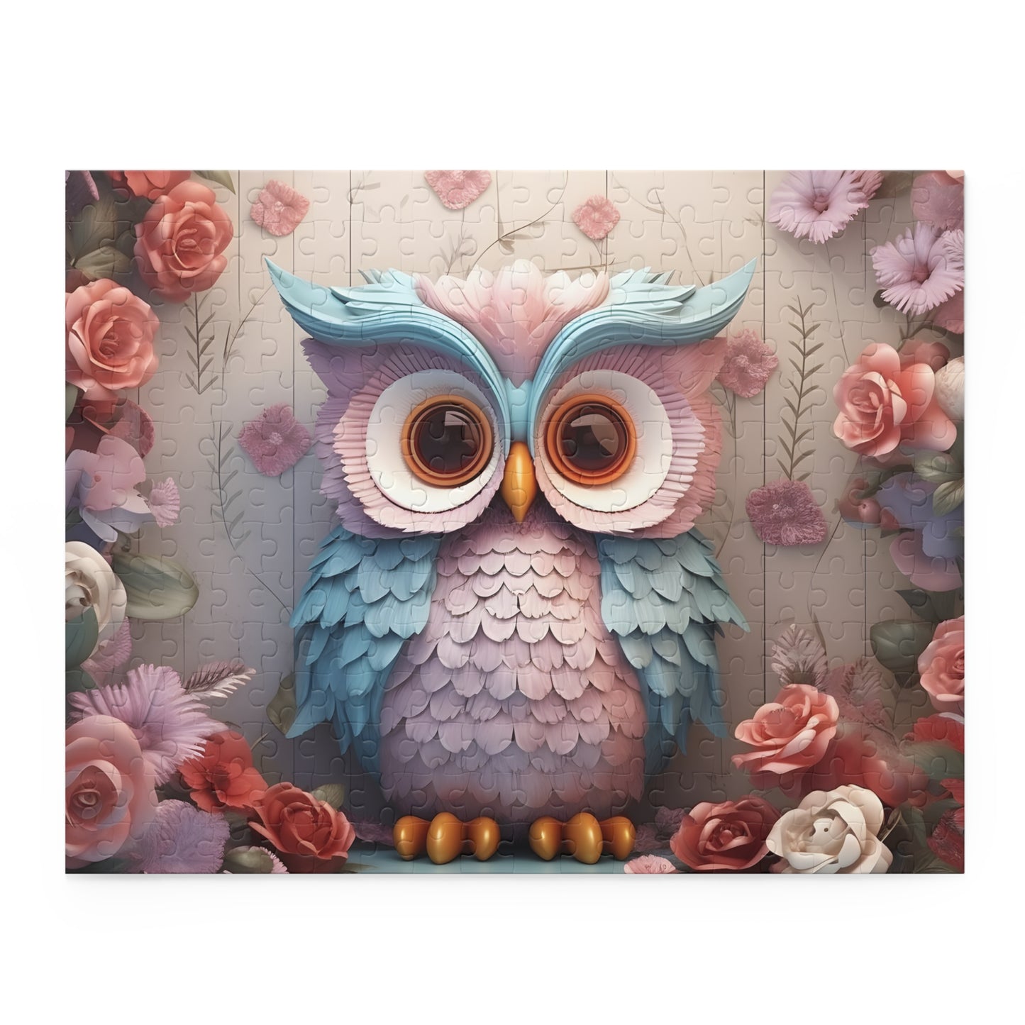 Personalised/Non-Personalised Puzzle, Owl (120, 252, 500-Piece)