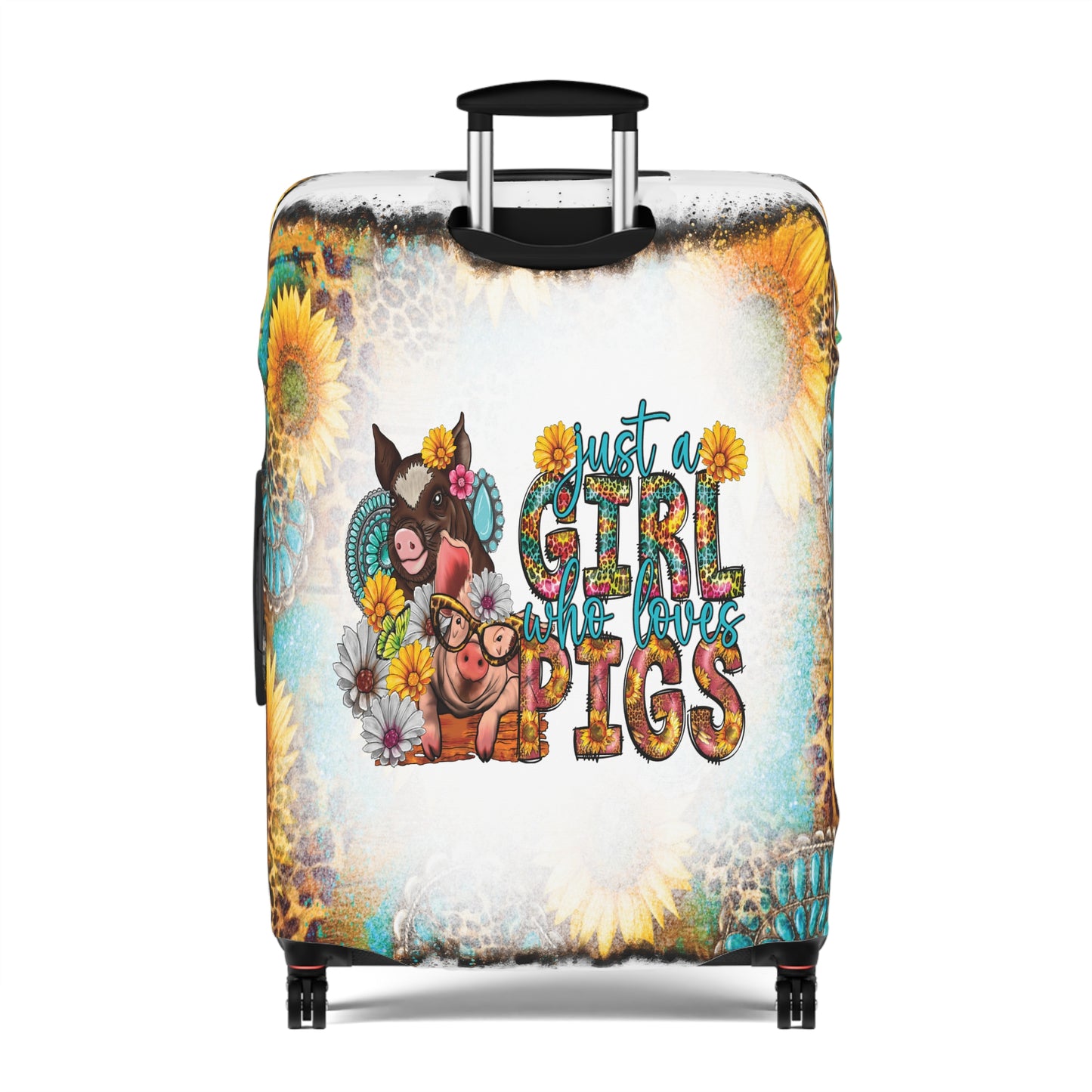 Luggage Cover, Country and Western, Just a Girl who Loves Pigs, awd-1012