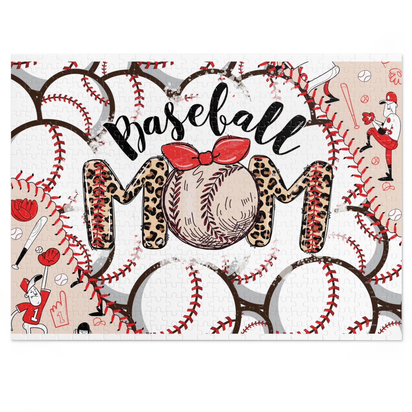 Jigsaw Puzzle in Tin, Baseball Mom, Personalised/Non-Personalised, awd-334 (30, 110, 252, 500,1000-Piece)