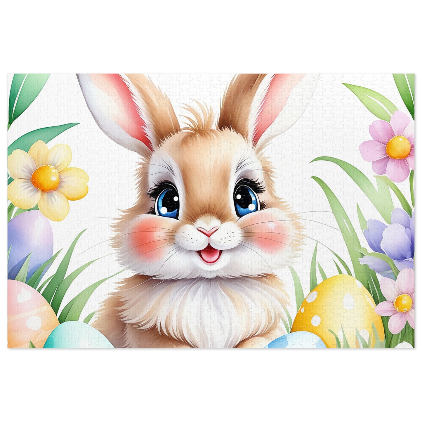 Puzzle, Easter, Rabbit, Personalised/Non-Personalised (30, 110, 252, 500,1000-Piece) awd-650