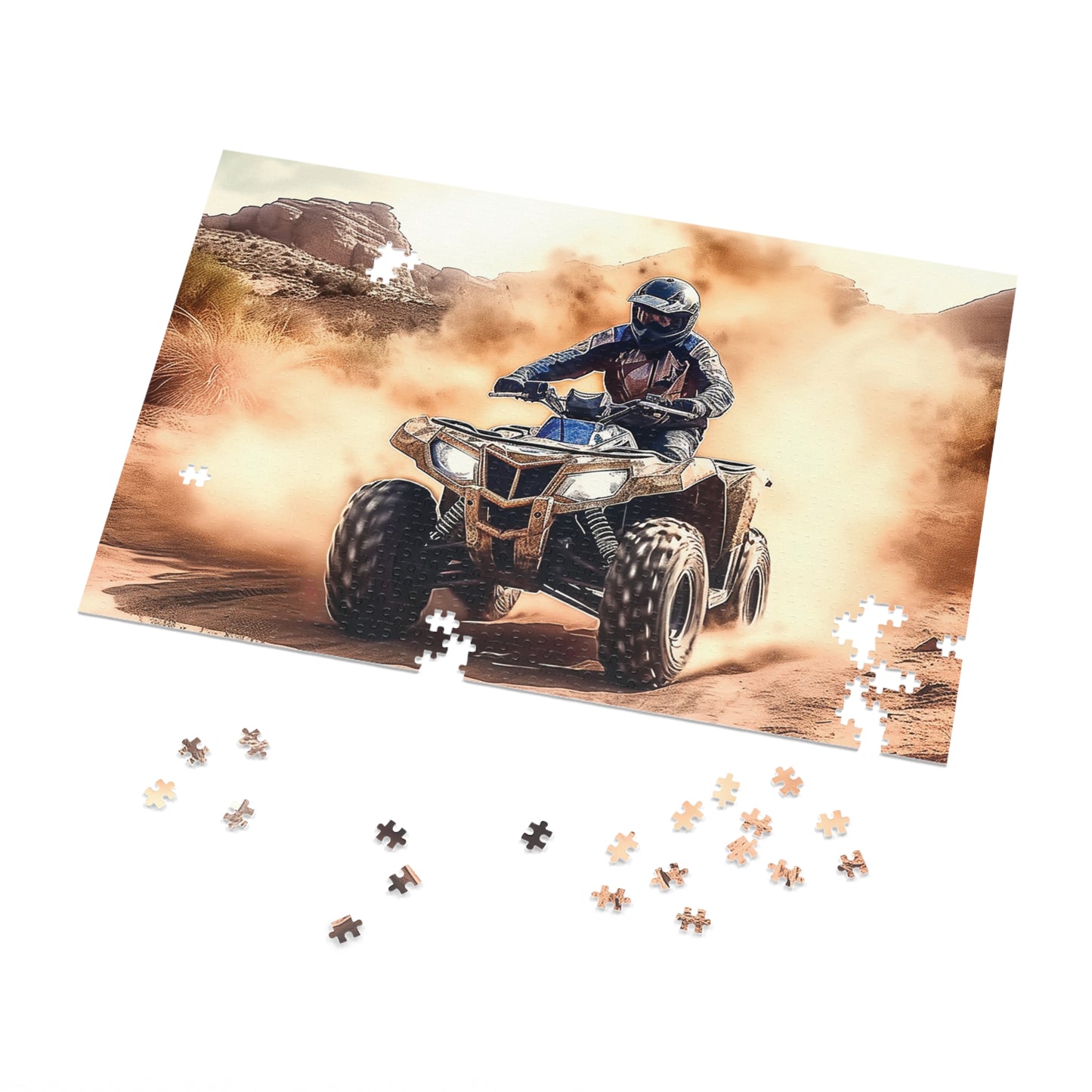 Jigsaw Puzzle, Quad Bike, Personalised/Non-Personalised (30, 110, 252, 500,1000-Piece)