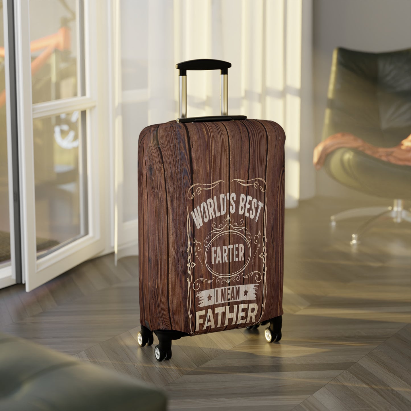 Luggage Cover, World's Best Father, awd-516