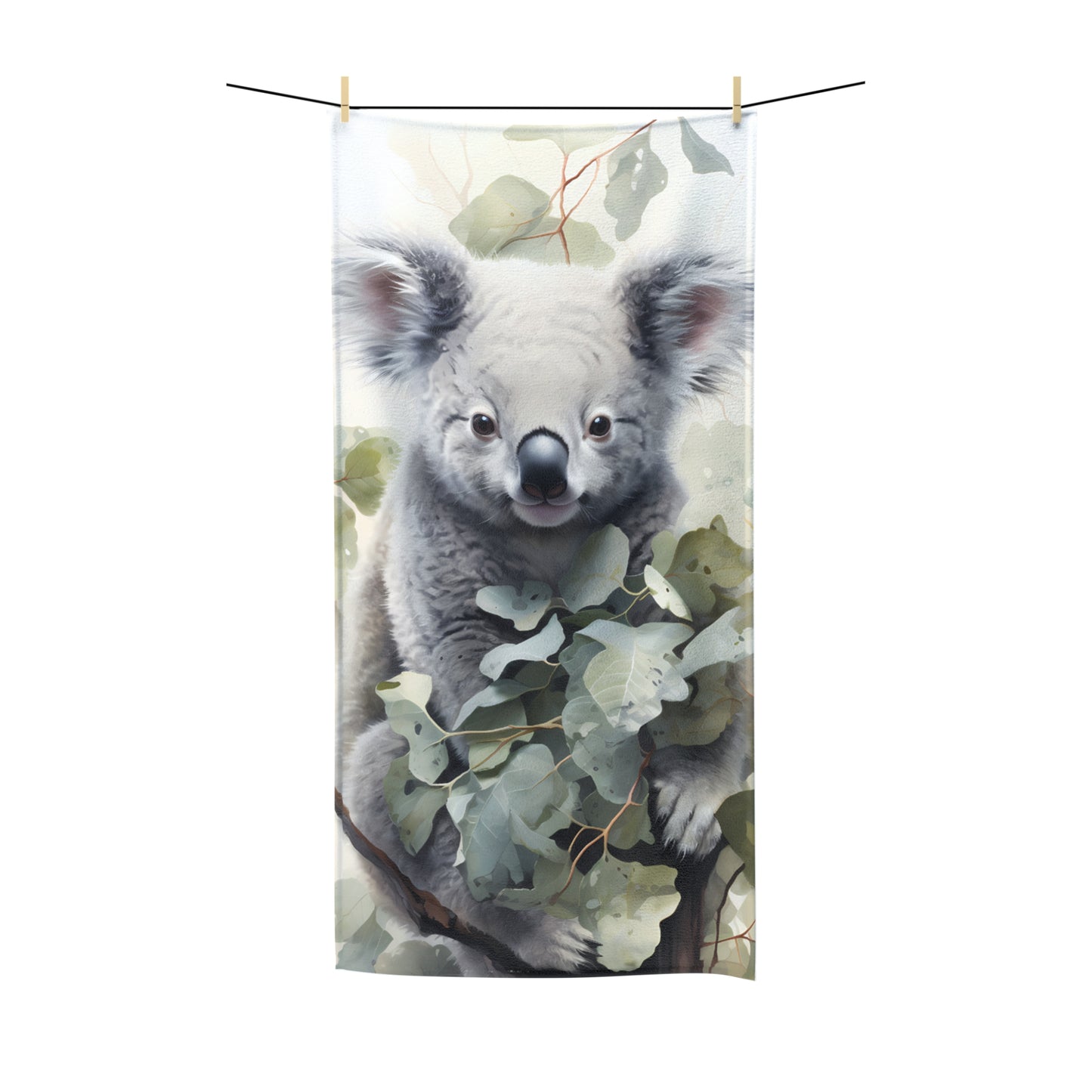 Beach Towel, Australian Animals, Koala, Polycotton Towel