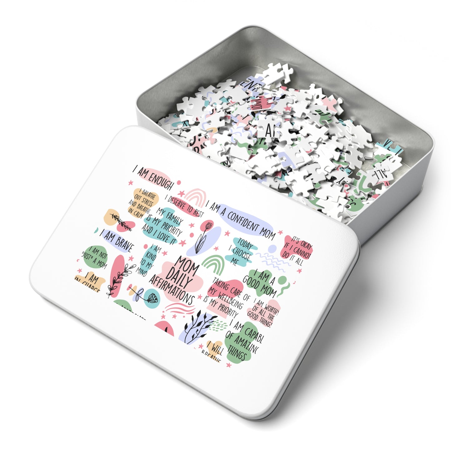 Jigsaw Puzzle in Tin, Affirmations, Mom Personalised/Non-Personalised, awd-1372