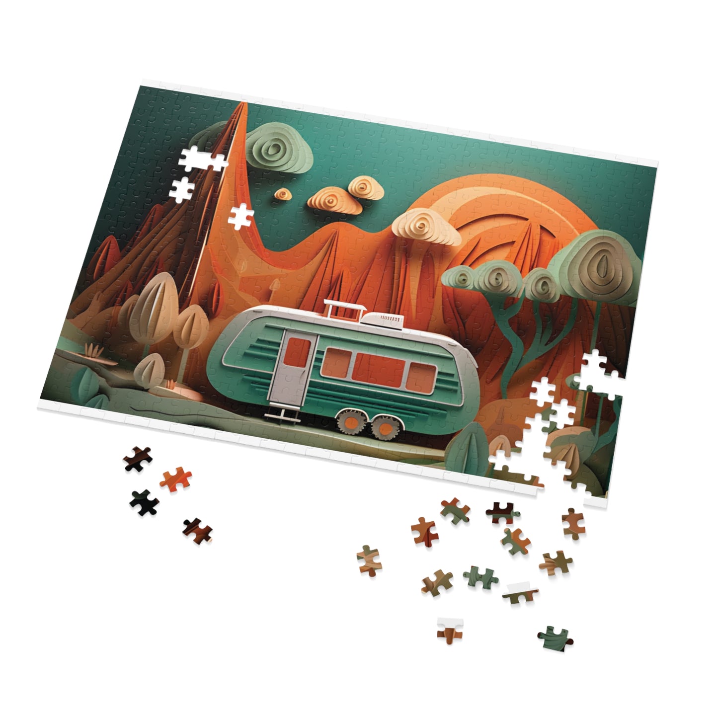 Puzzle, Caravan, Personalised/Non-Personalised (30, 110, 252, 500,1000-Piece) awd-pt-560