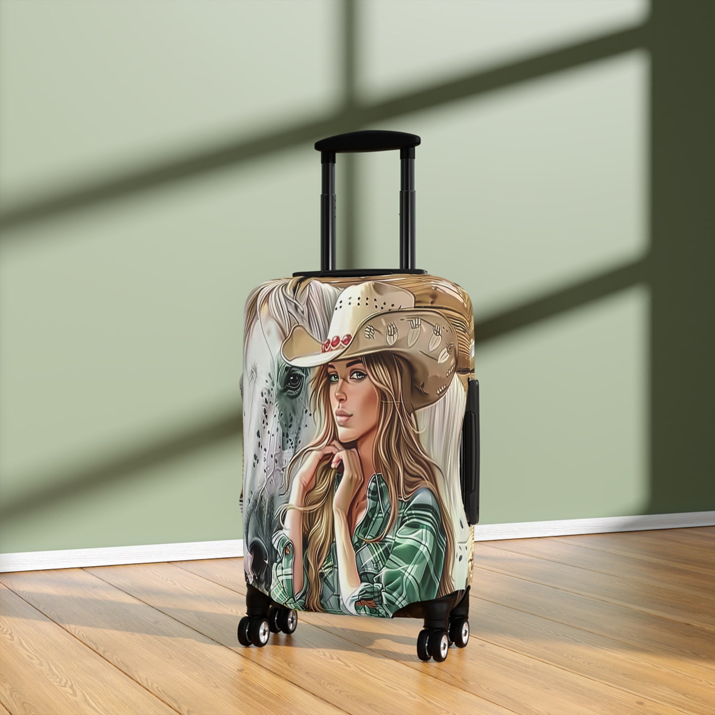 Luggage Cover, Just a Girl who Loves Horses, awd-3099