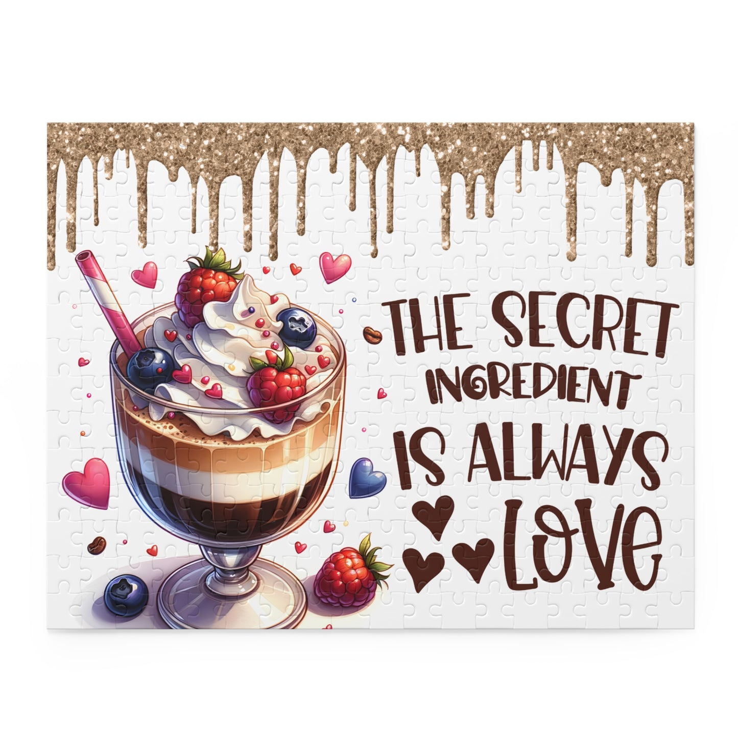 Personalised/Non-Personalised Puzzle, Travelling, The Secret ingredient is always Love (120, 252, 500-Piece)