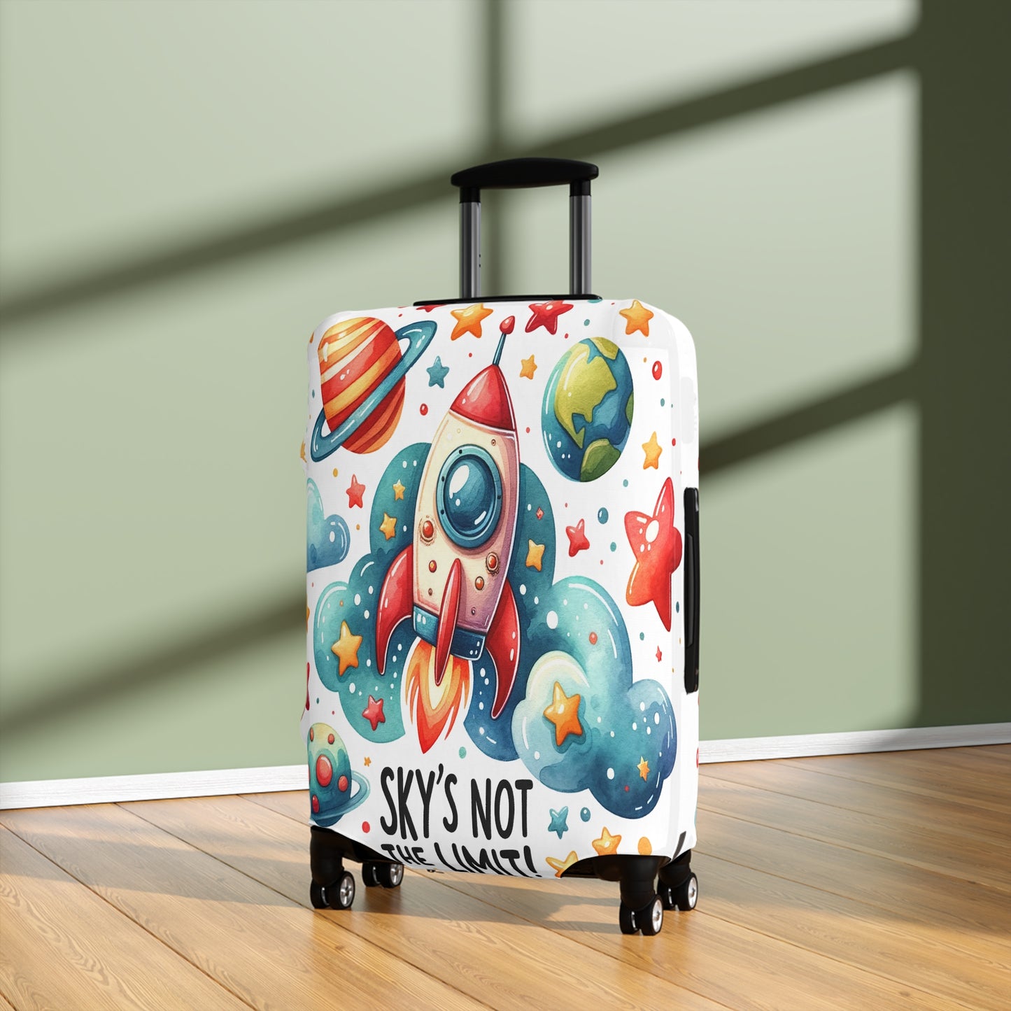 Luggage Cover, Rocket, Sky's not the Limit, awd-340