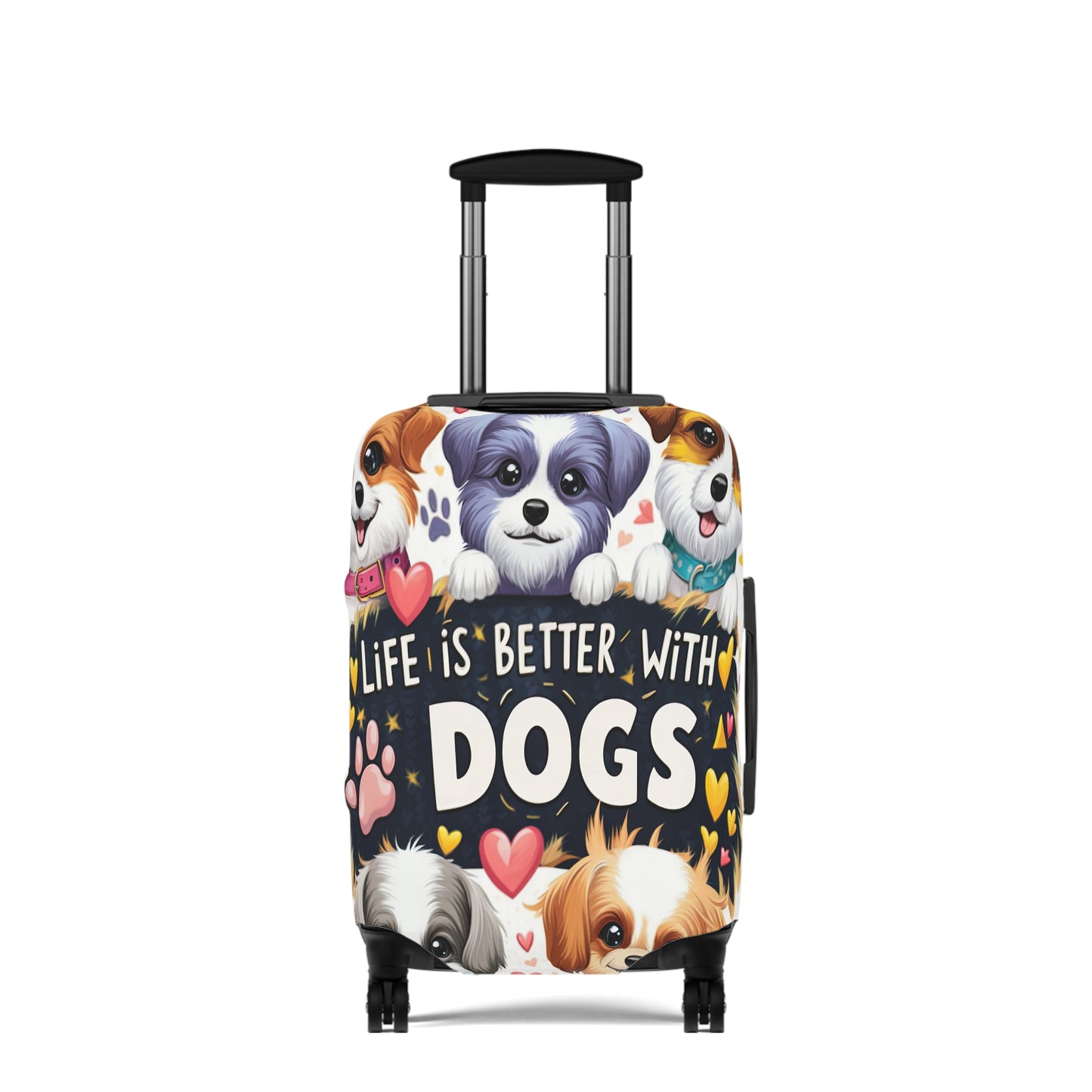 Luggage Cover, Life is better with Dogs, awd-3107