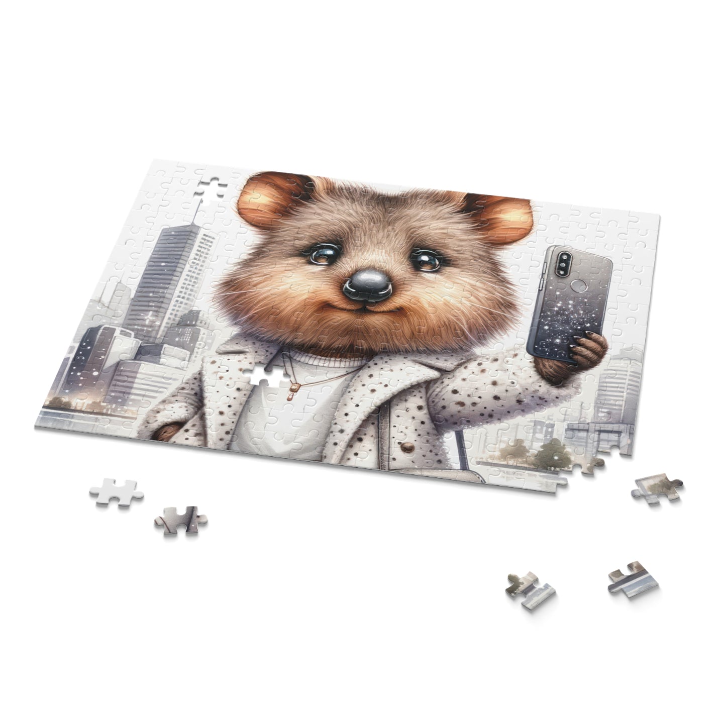 Personalised/Non-Personalised Puzzle, Quokka (120, 252, 500-Piece)