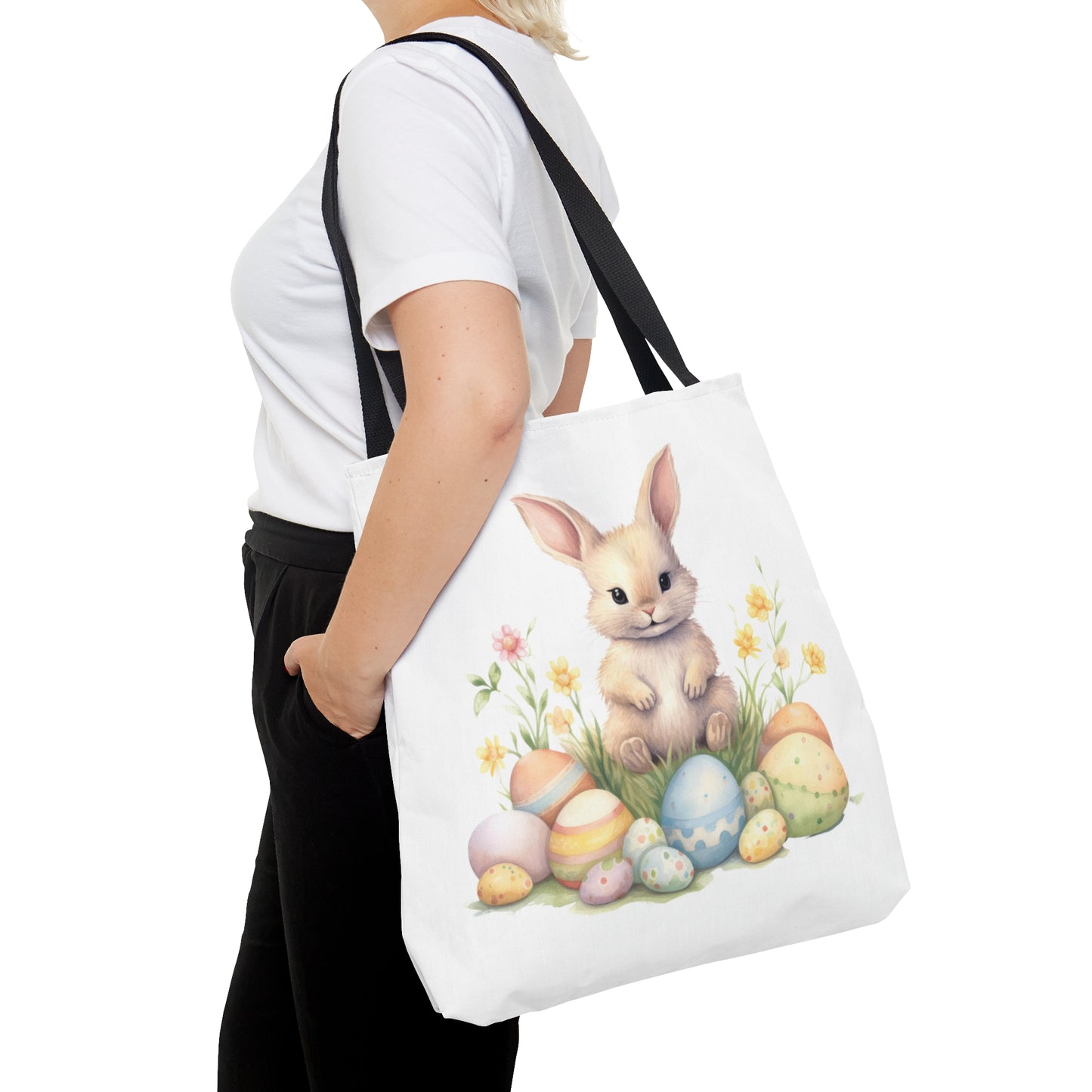 Tote Bag, Easter, Rabbit, Personalised/Non-Personalised Tote bag