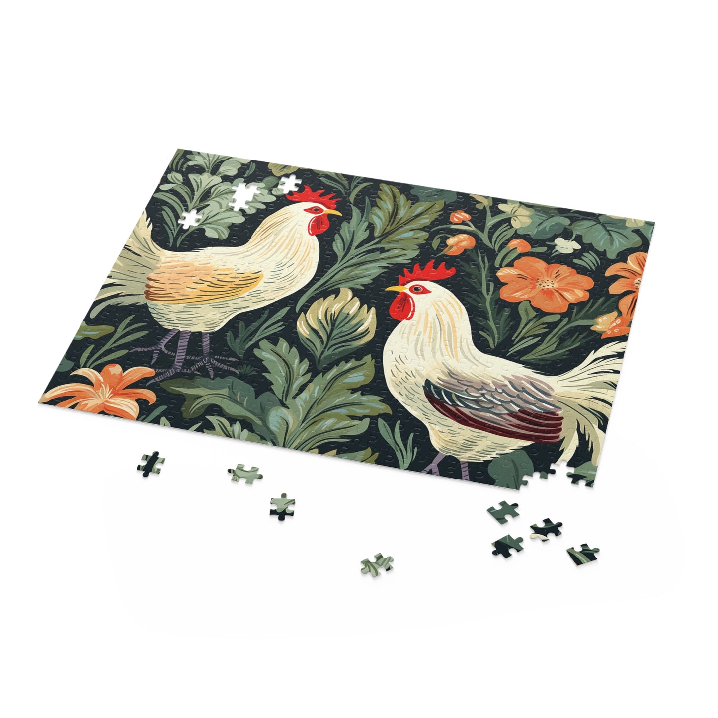 Personalised/Non-Personalised Puzzle, Chickens/Rooster (120, 252, 500-Piece)