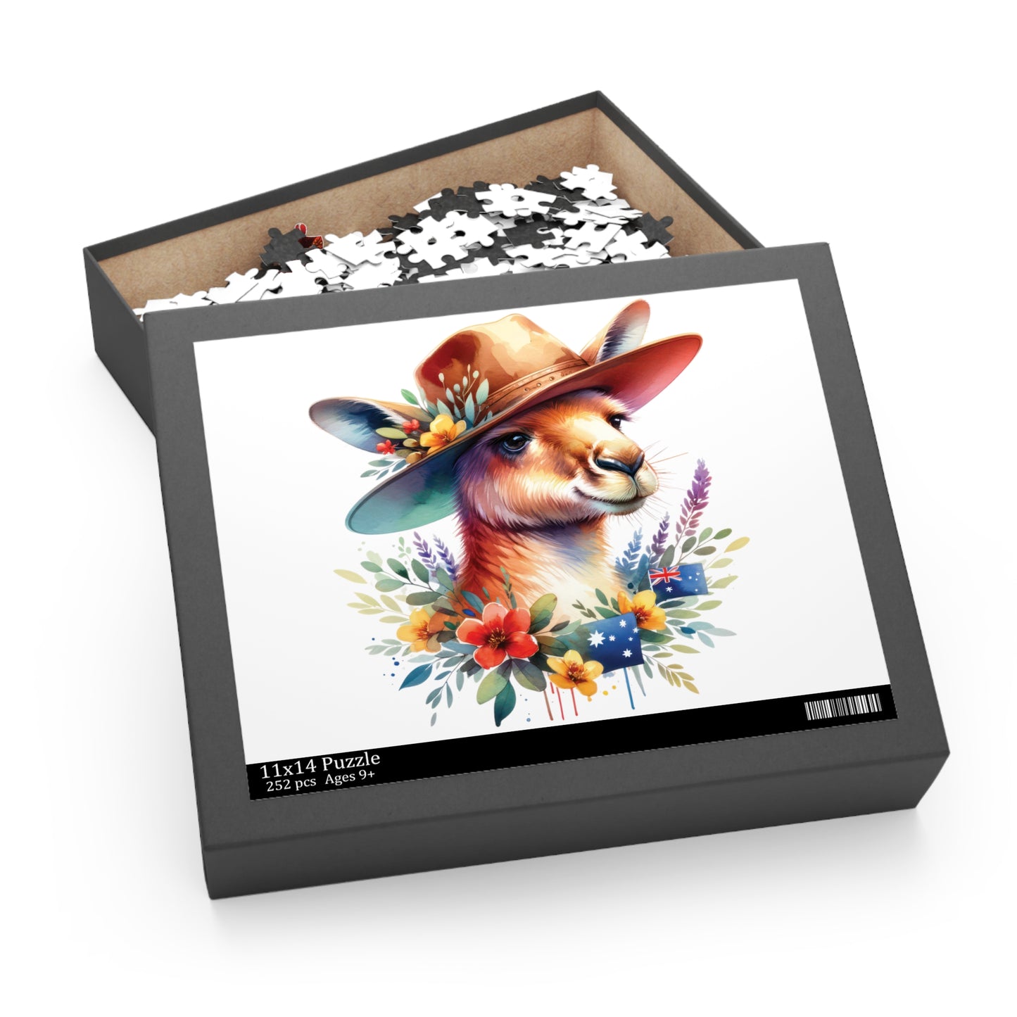 Personalised/Non-Personalised Puzzle, Kangaroo (120, 252, 500-Piece)