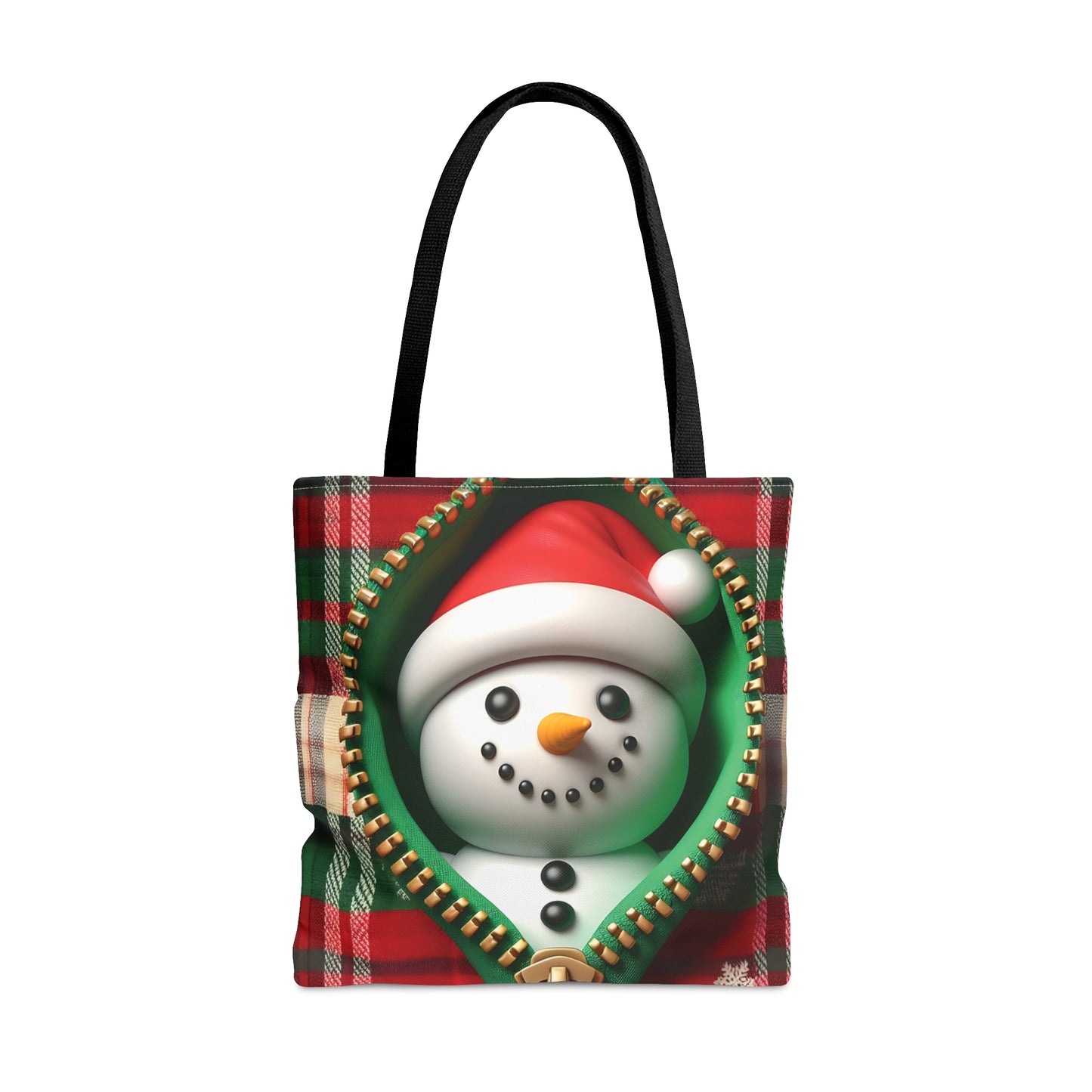 Tote Bag, Christmas, Snowman, Personalised/Non-Personalised Tote bag