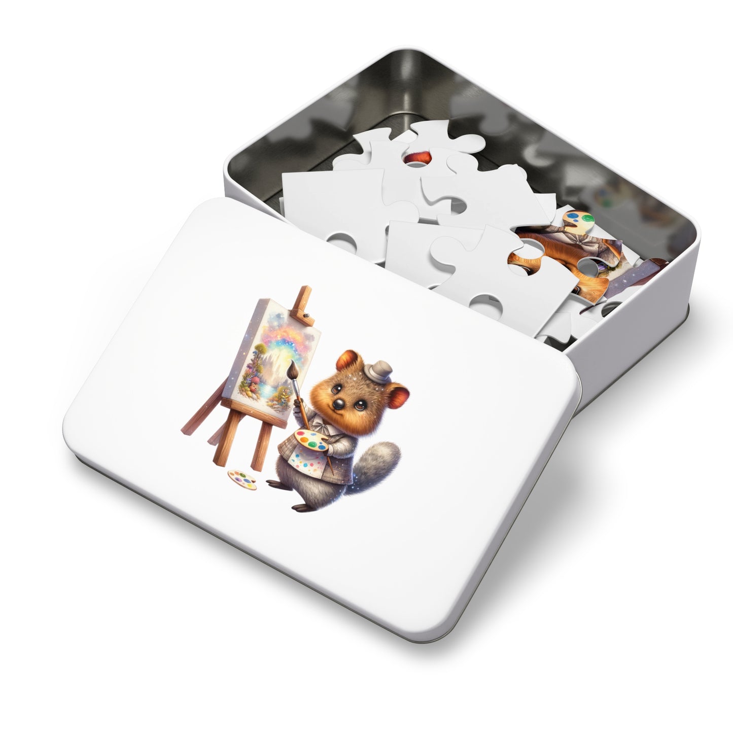 Jigsaw Puzzle in Tin, Australian Animals, Quokka, Personalised/Non-Personalised, awd-1328 (30, 110, 252, 500,1000-Piece)