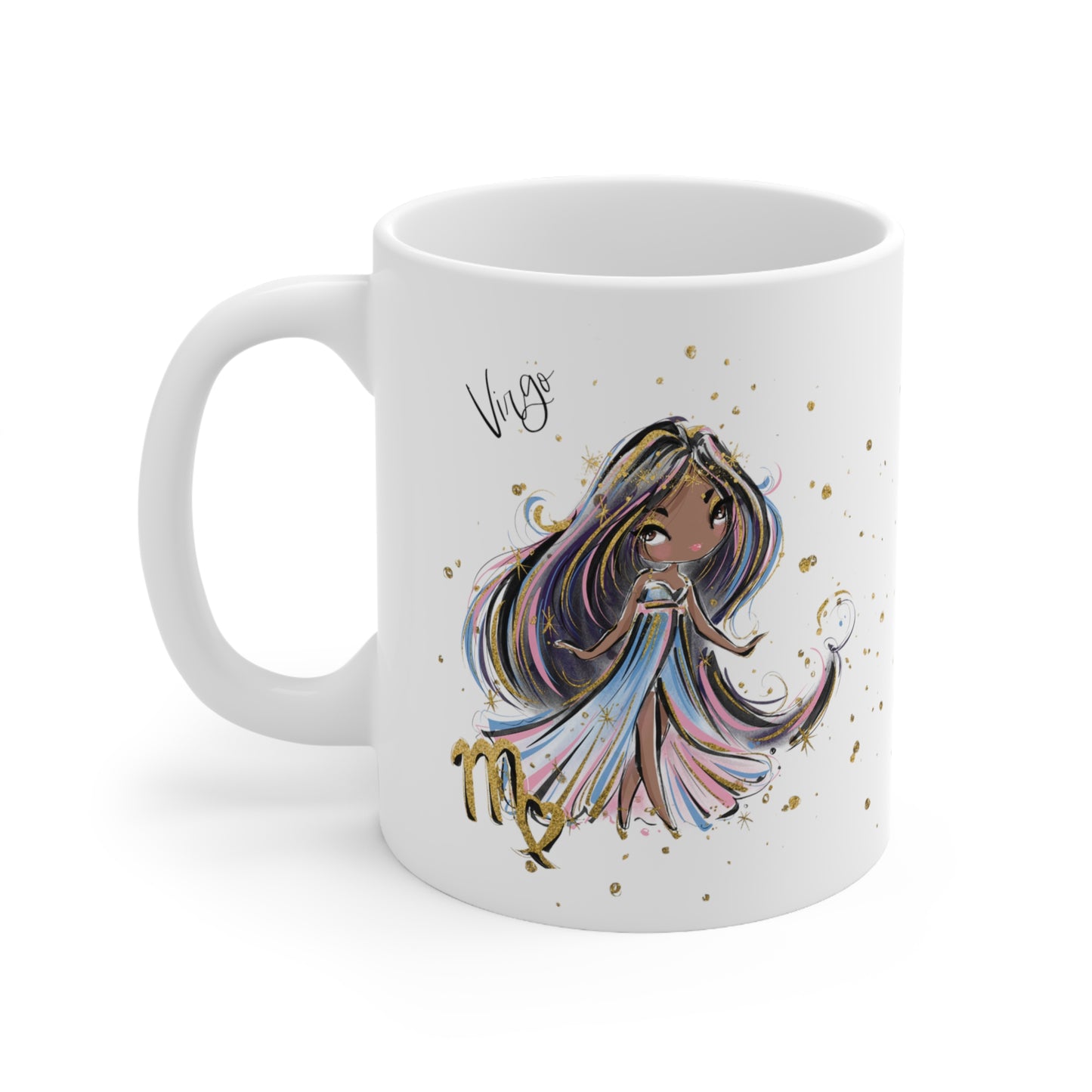 Personalised/Non Personalised Zodiac Sign, Virgo, Ceramic Mug 11oz