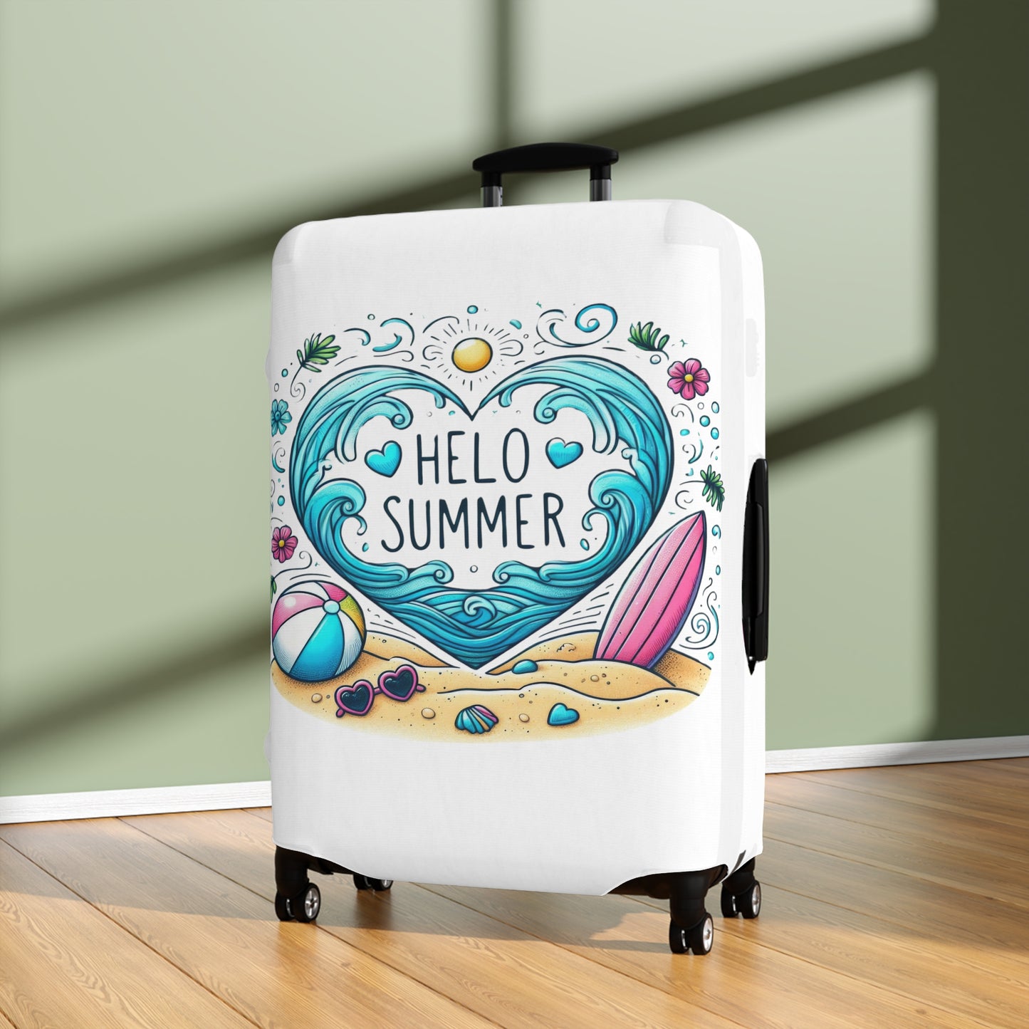 Luggage Cover, Travel, Hello Summer, awd-4017