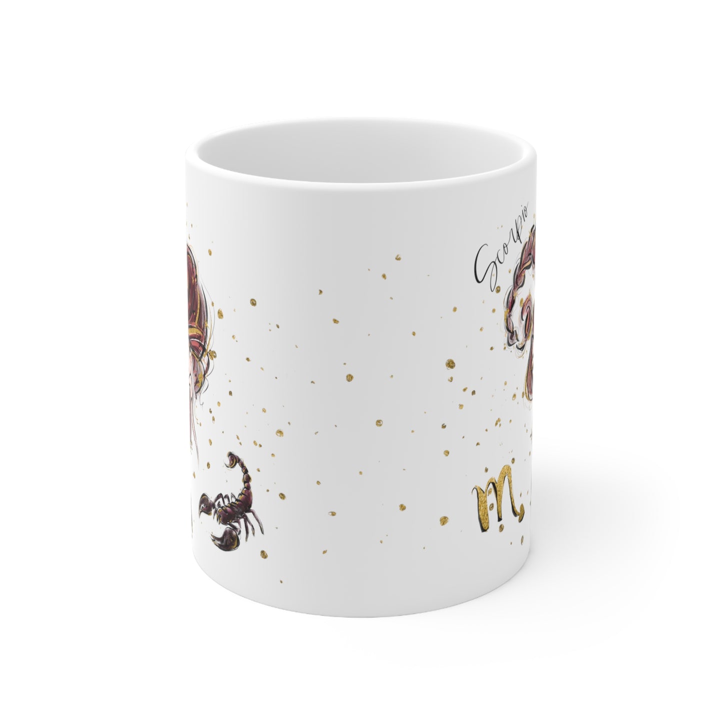 Personalised/Non Personalised Zodiac Sign, Scorpio, Ceramic Mug 11oz