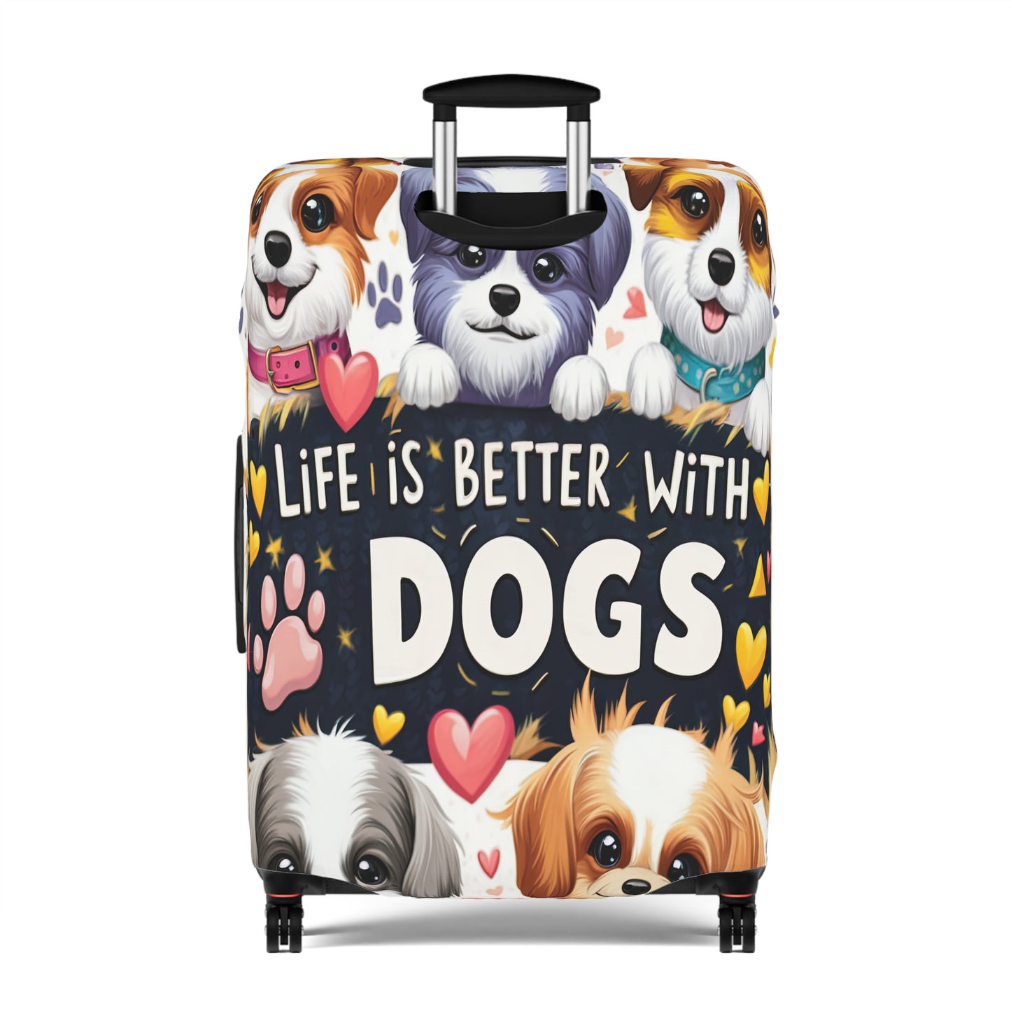 Luggage Cover, Life is better with Dogs, awd-3107