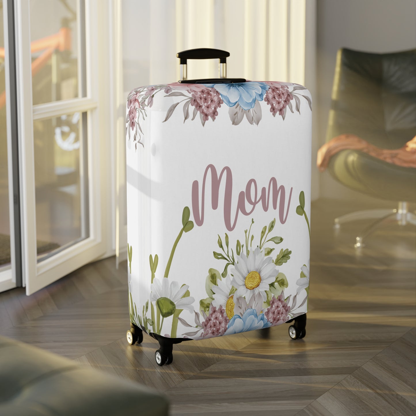 Luggage Cover, Floral, Mom, awd-1366