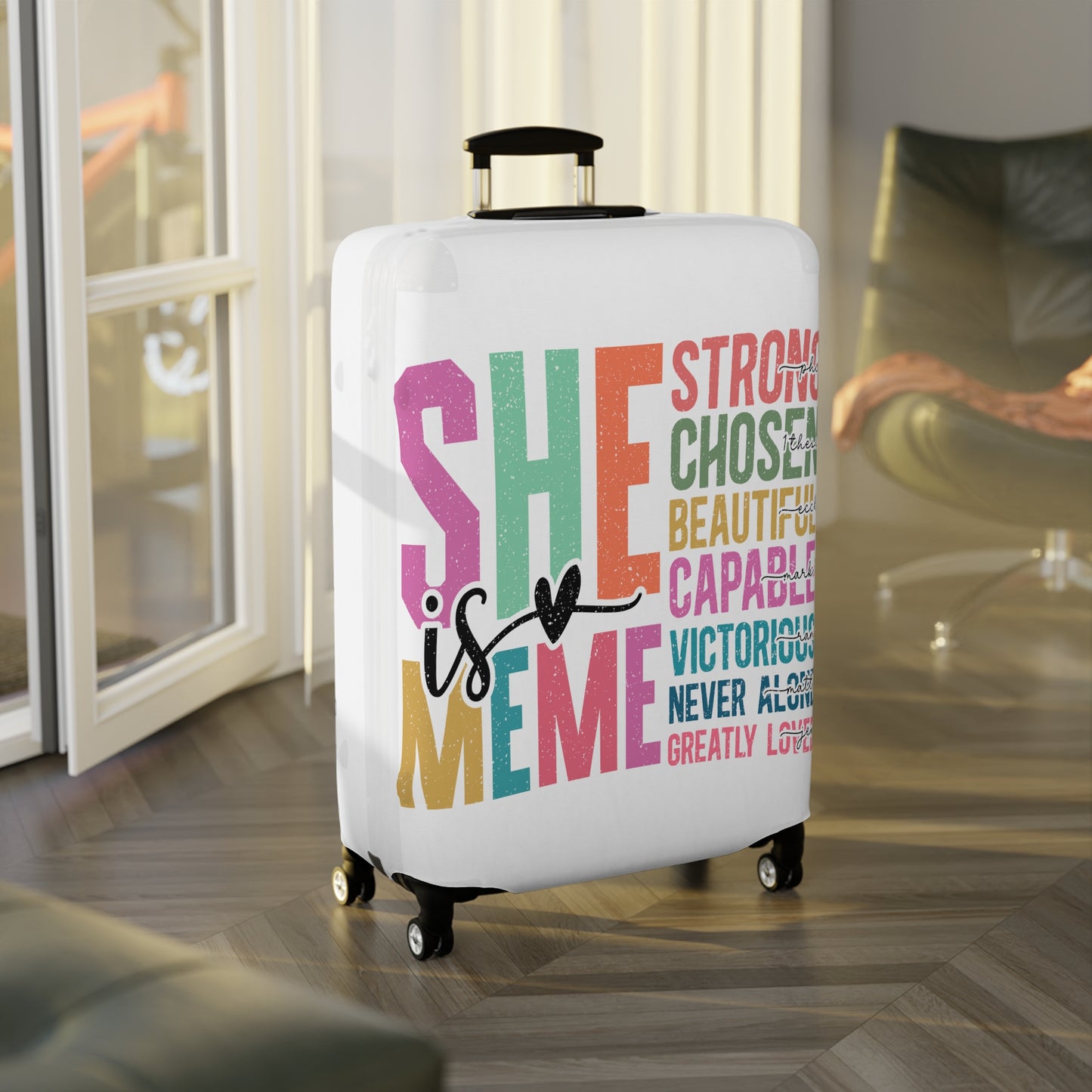 Luggage Cover, She is MeMe, awd-5021