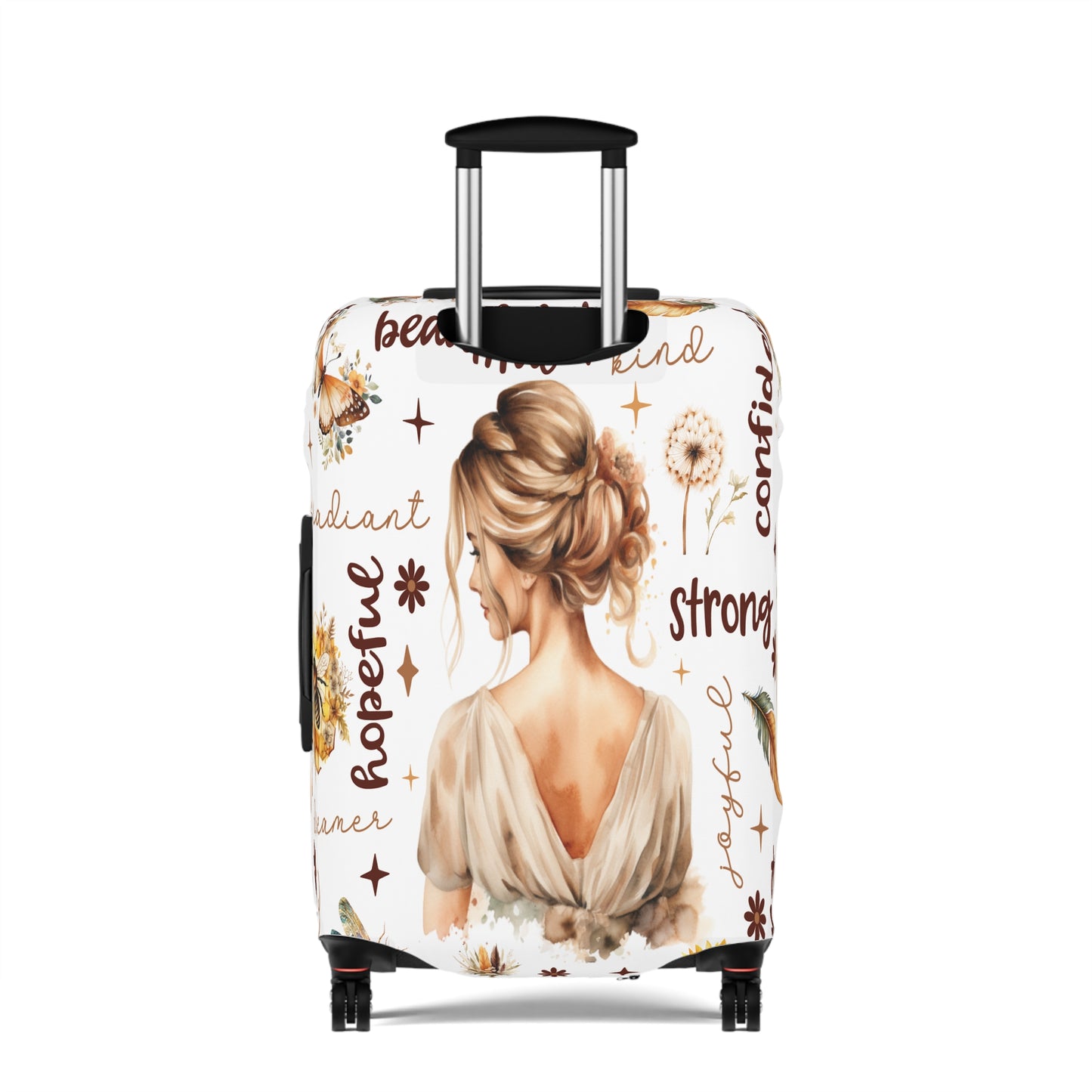 Luggage Cover, Affirmations, Blonde Hair, awd-503