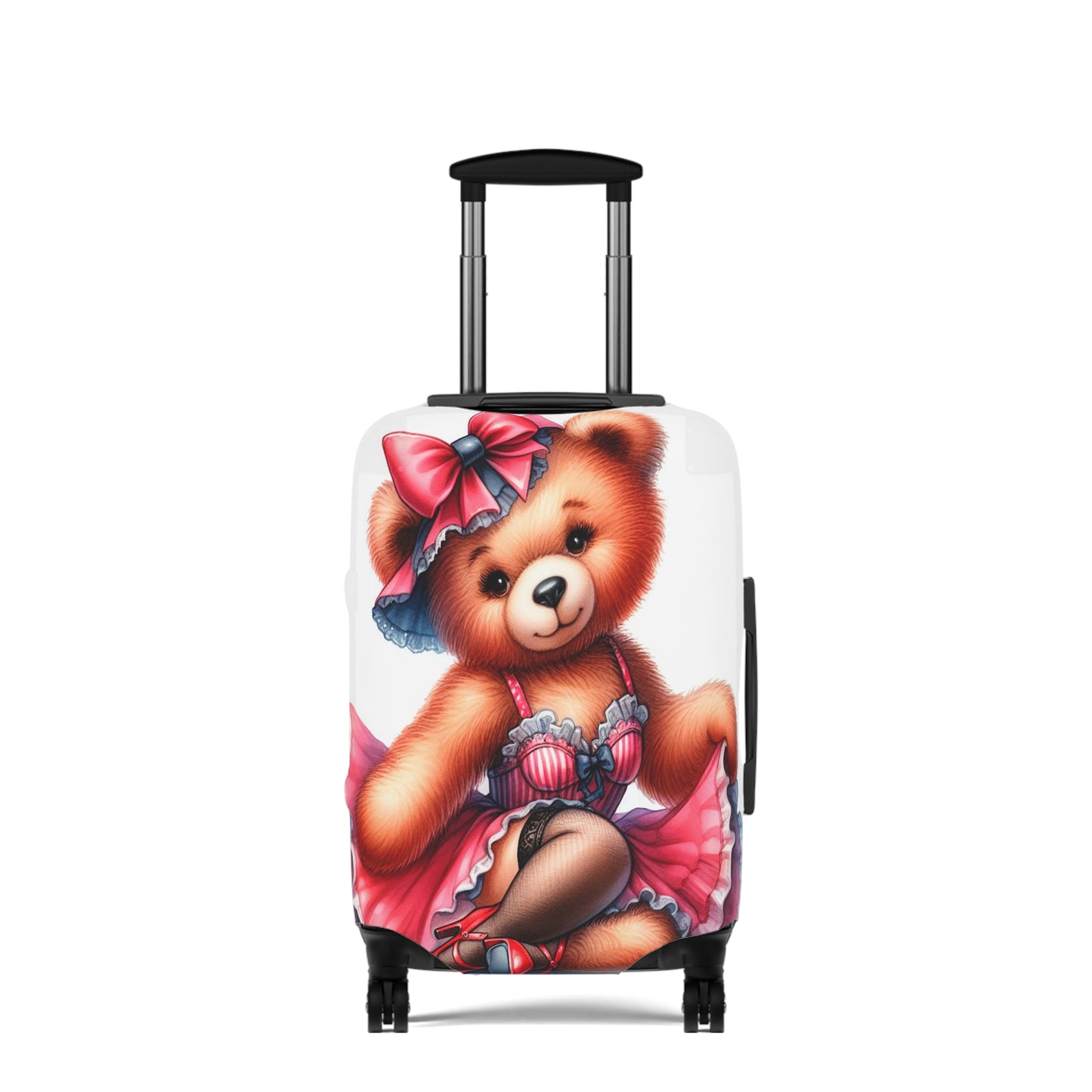 Luggage Cover, Rockabilly, Teddy Bear, awd-3036