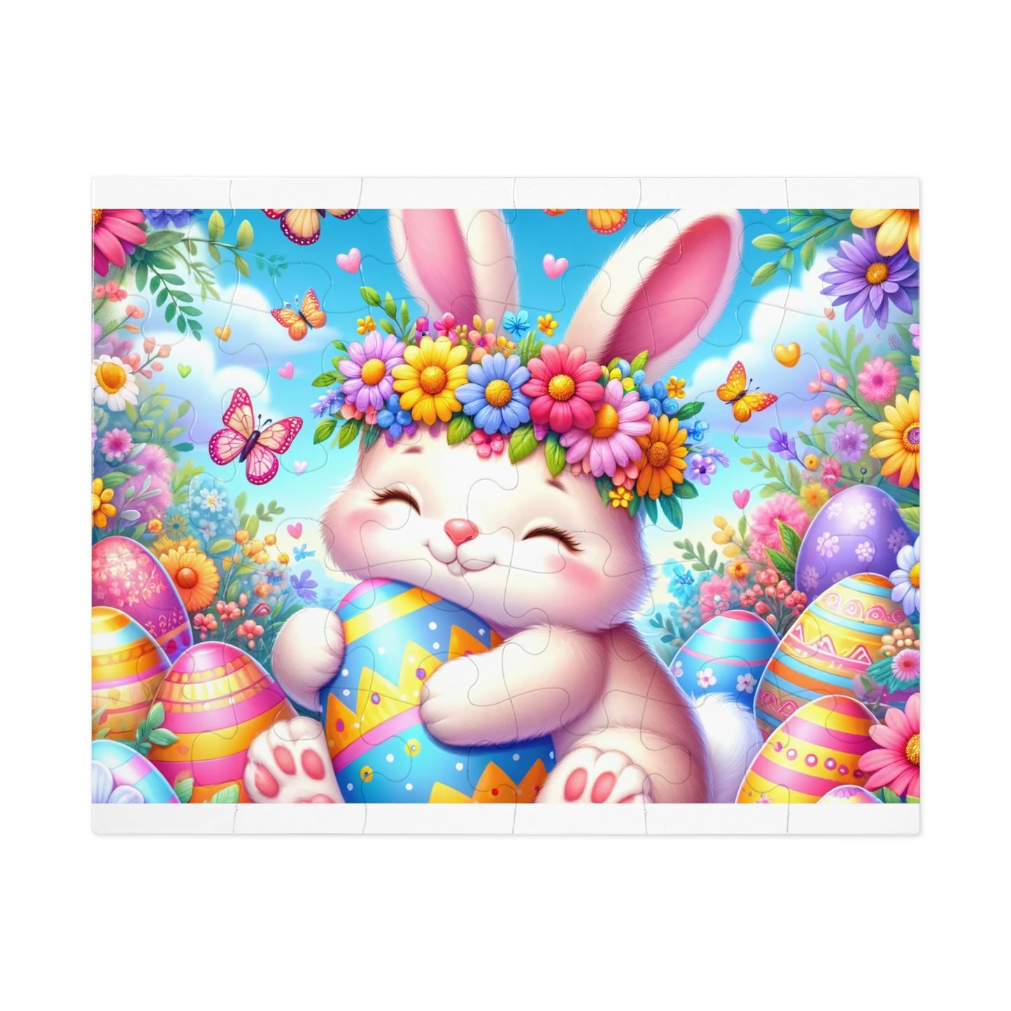 Puzzle, Easter, Rabbit, Personalised/Non-Personalised (30, 110, 252, 500,1000-Piece) awd-623