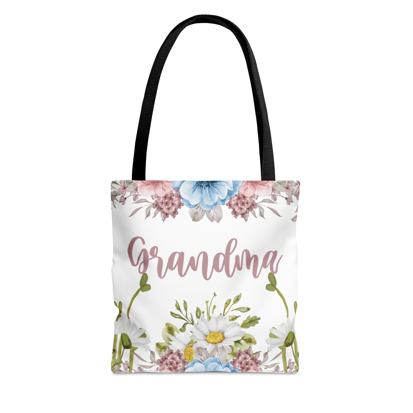 Personalised/Non-Personalised Tote Bag, Floral, Grandma, Tote bag