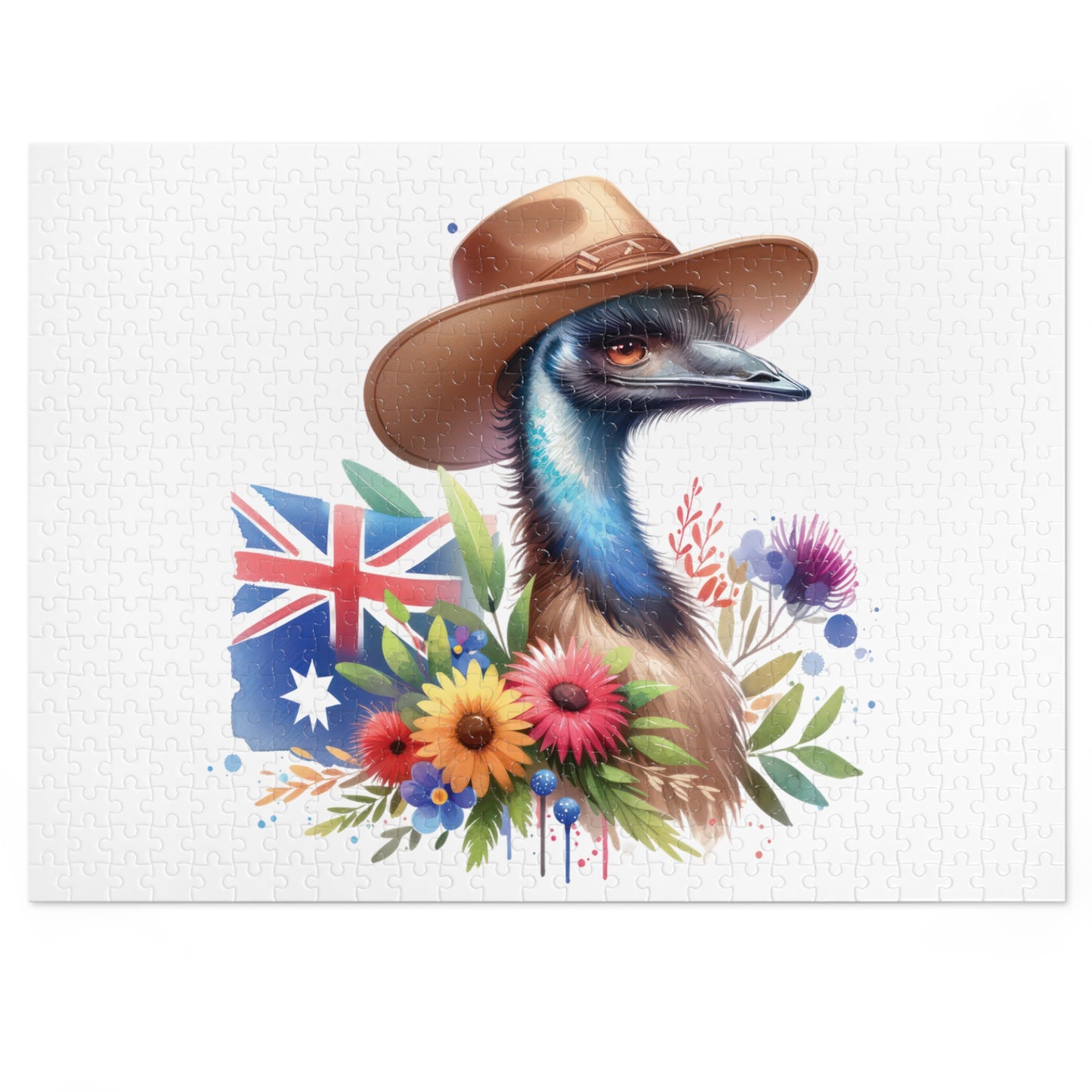 Jigsaw Puzzle in Tin, Australian Animals, Emu, Personalised/Non-Personalised, awd-1321 (30, 110, 252, 500,1000-Piece)