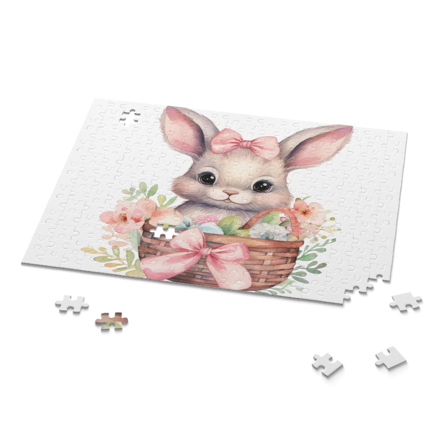 Personalised/Non-Personalised Puzzle, Easter Bunny (120, 252, 500-Piece)