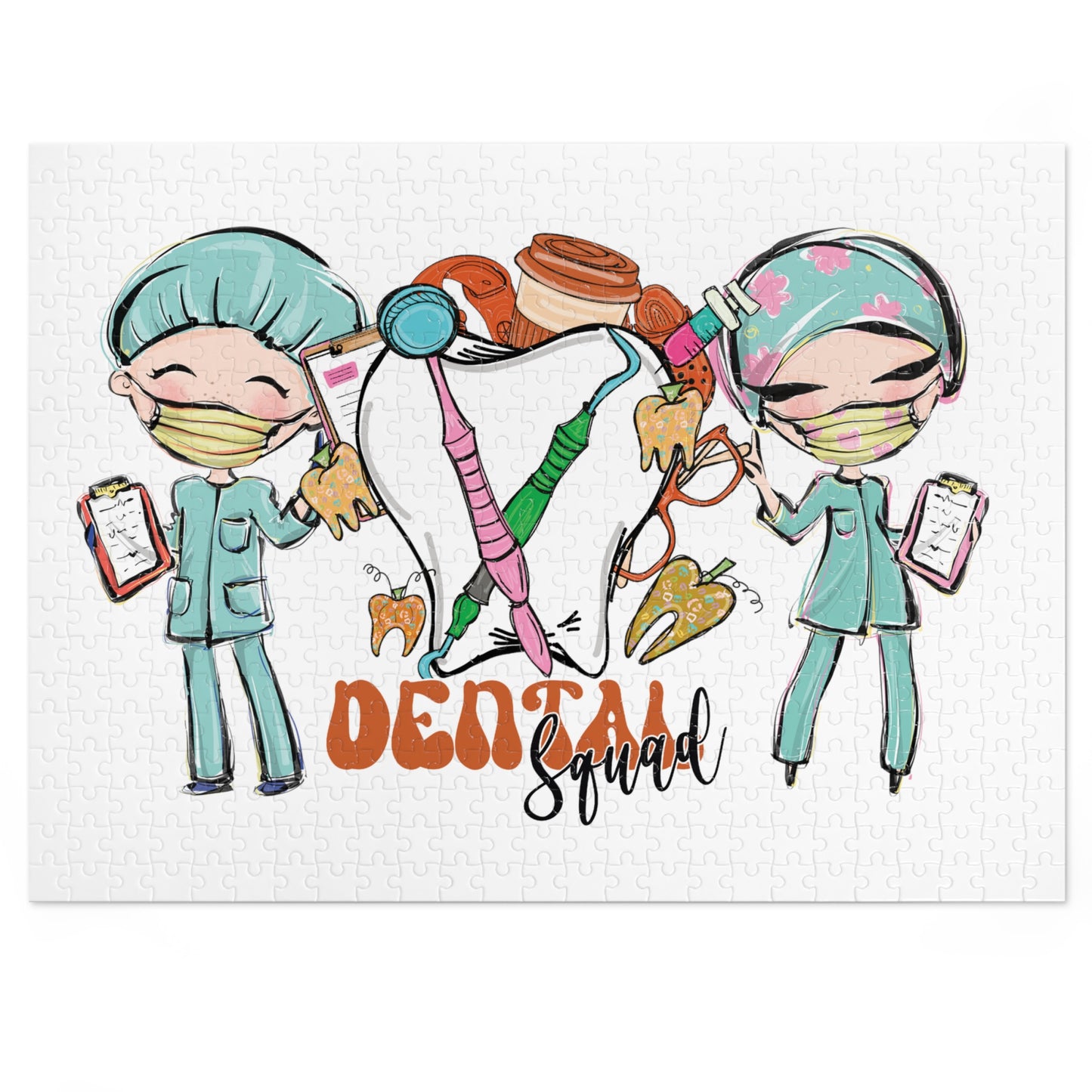 Jigsaw Puzzle, Dental Squad, Personalised/Non-Personalised (30, 110, 252, 500,1000-Piece)