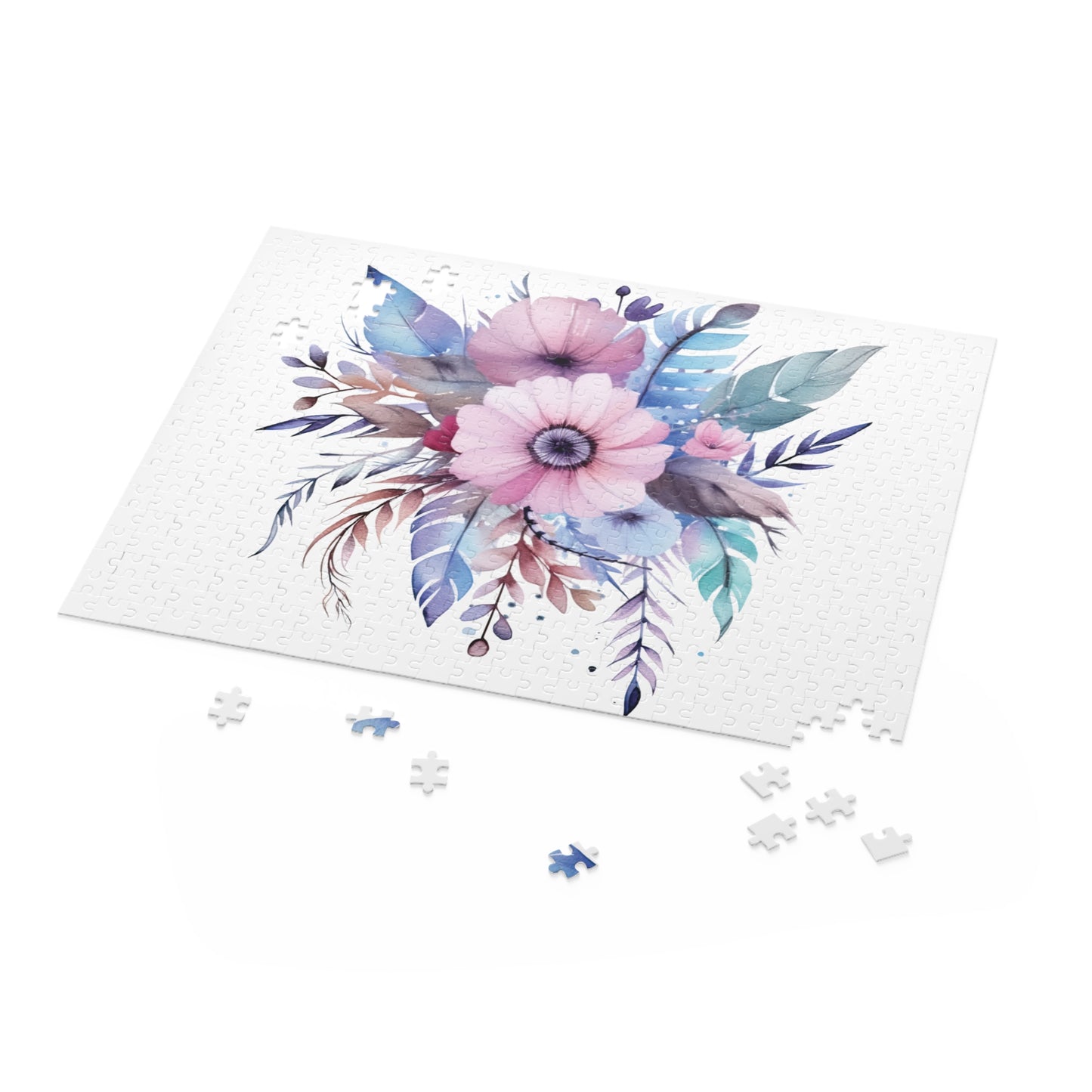 Personalised/Non-Personalised Puzzle, Floral (120, 252, 500-Piece)