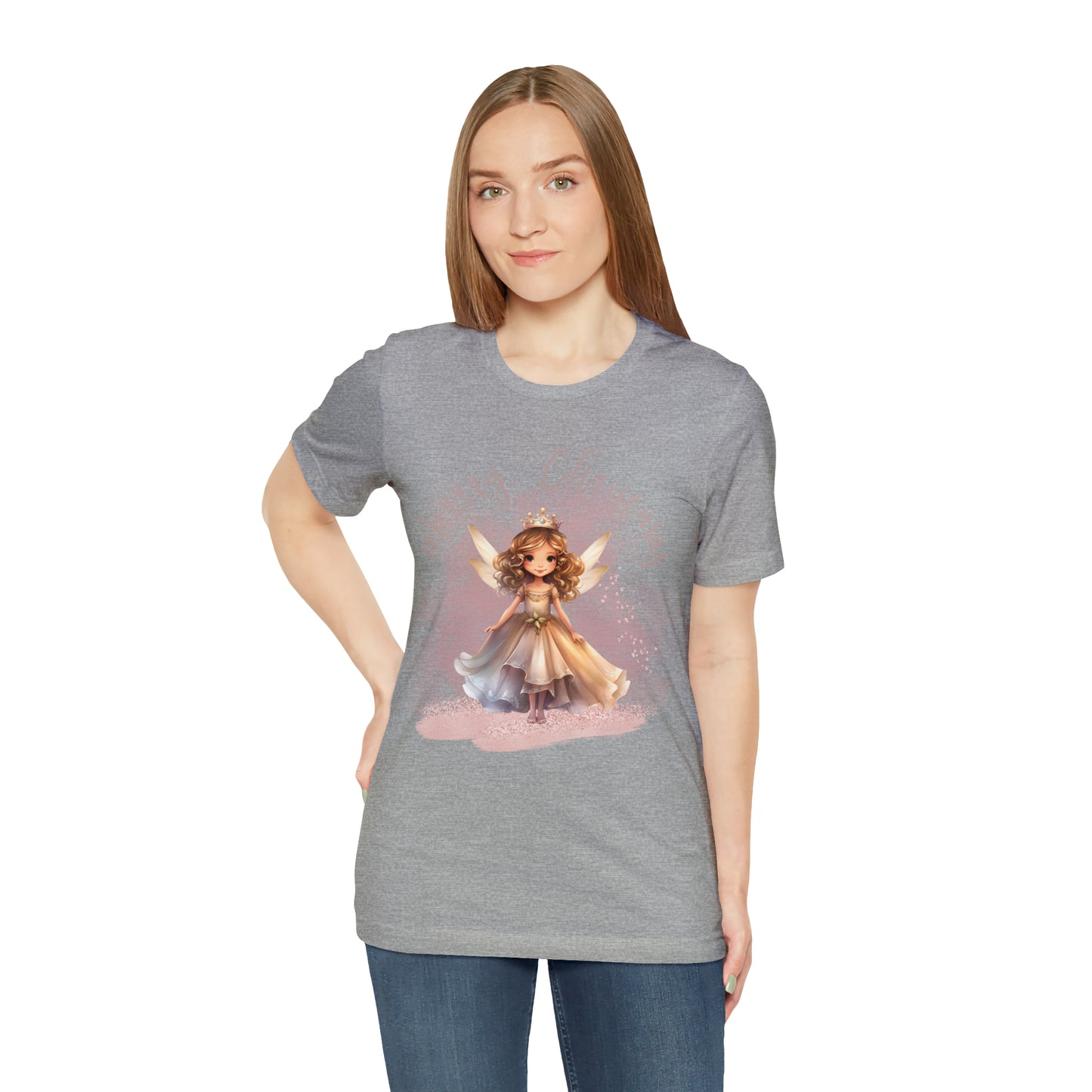 Unisex Jersey Short Sleeve Tee Christmas, Women's Fairy T-shirt -A00004