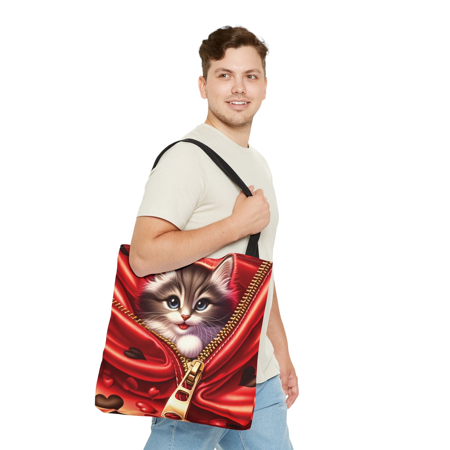 Tote Bag, Cat, Personalised/Non-Personalised Tote bag