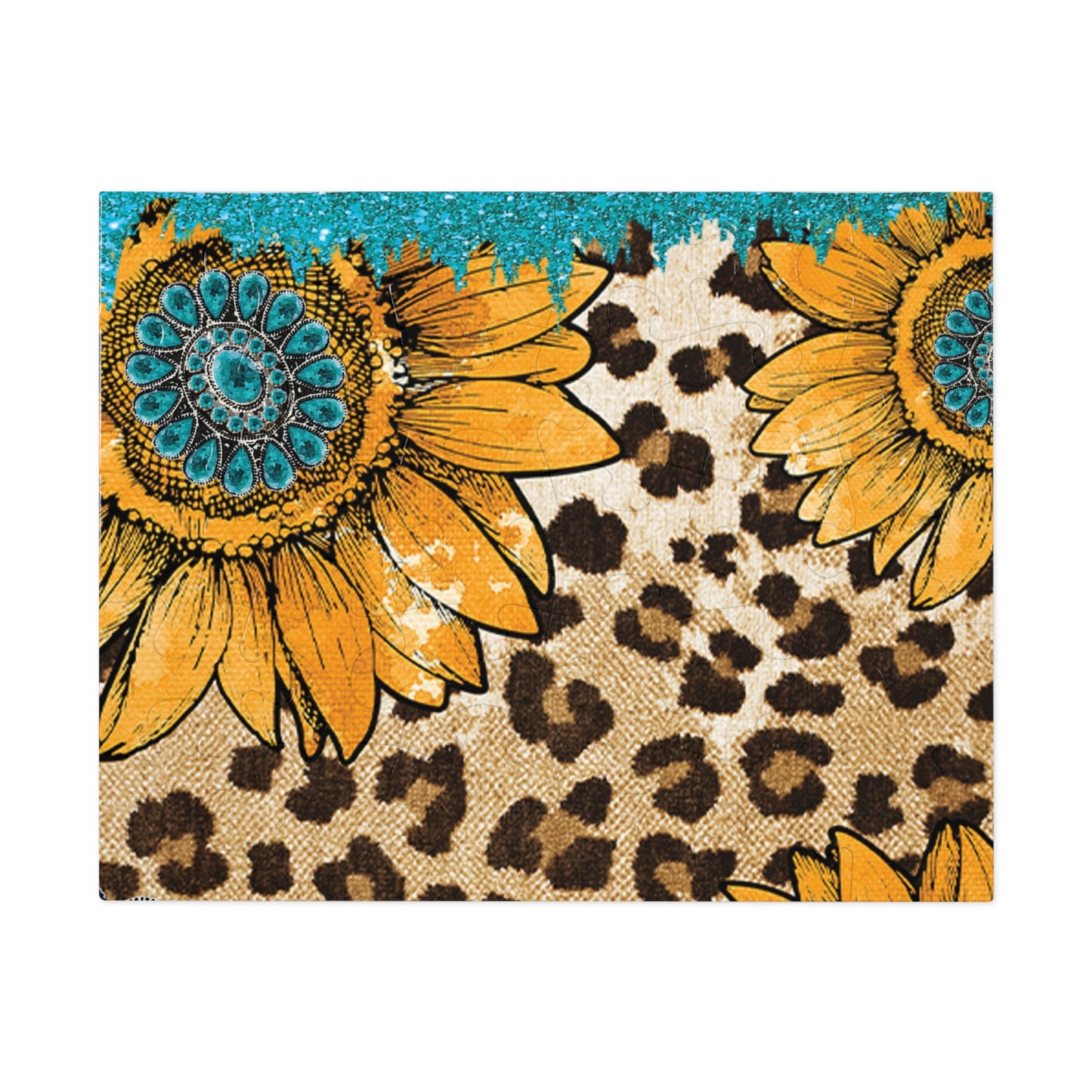 Puzzle, Western, Sunflowers, Personalised/Non-Personalised (30, 110, 252, 500,1000-Piece) awd-604