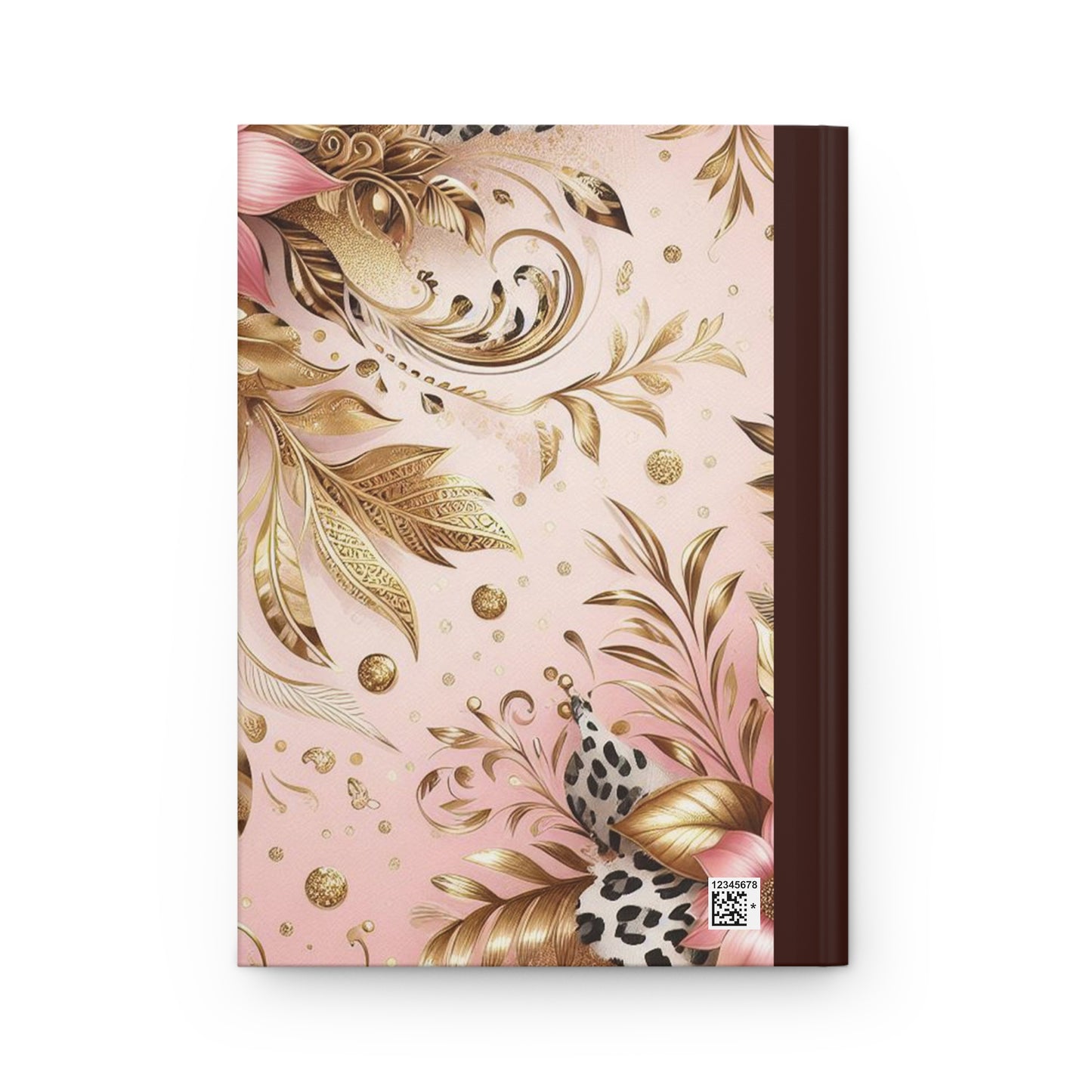 Personalised Hardcover Journal Matte, Country and Western, Pink Floral, awd-3081